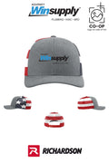 Richardson 112PM Printed Mesh Trucker - Kearney Winsupply