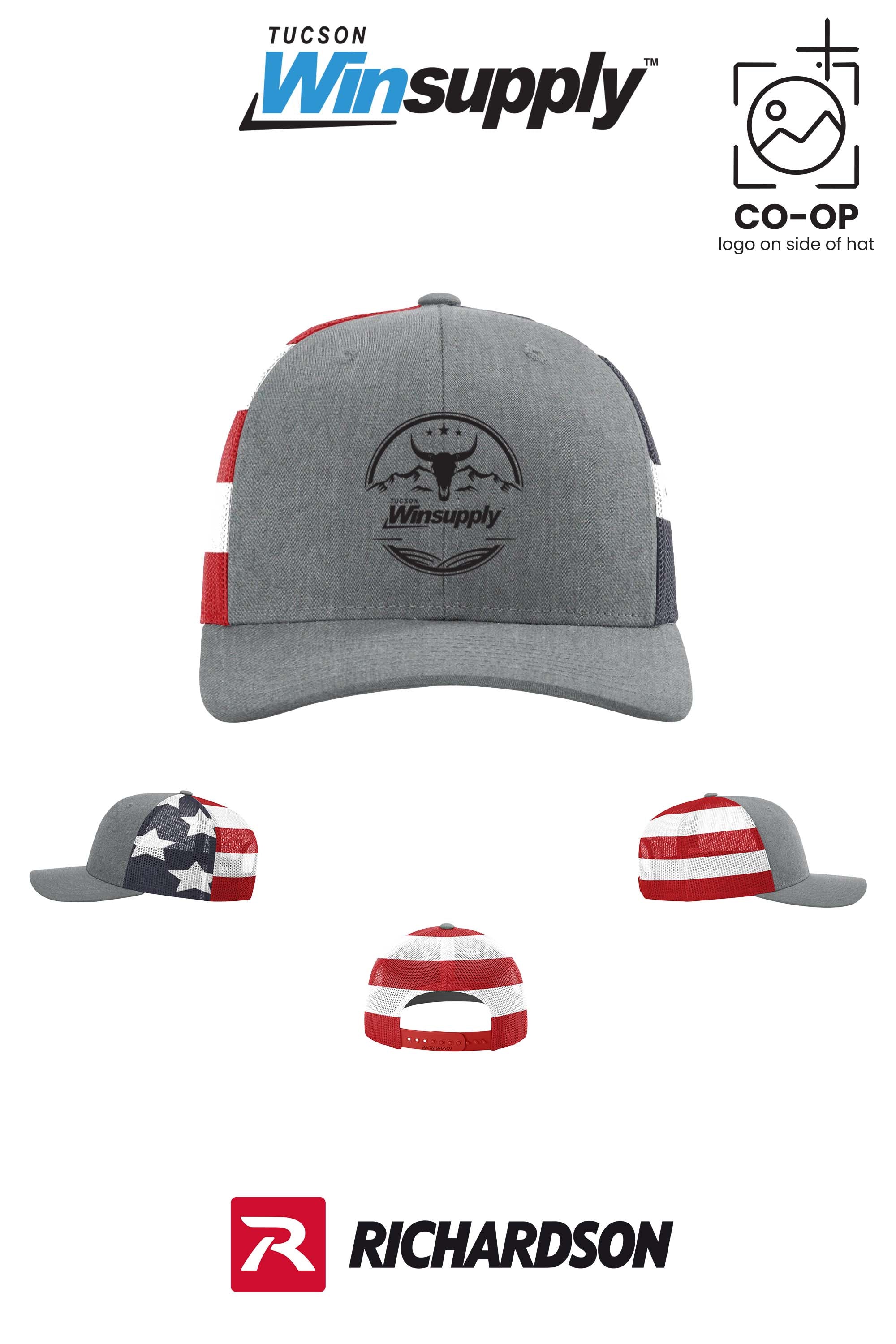 Richardson 112PM Printed Mesh Trucker - Winsupply Tucson AZ
