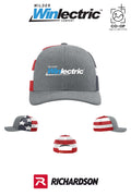Richardson 112PM Printed Mesh Trucker - Wilder Winlectric