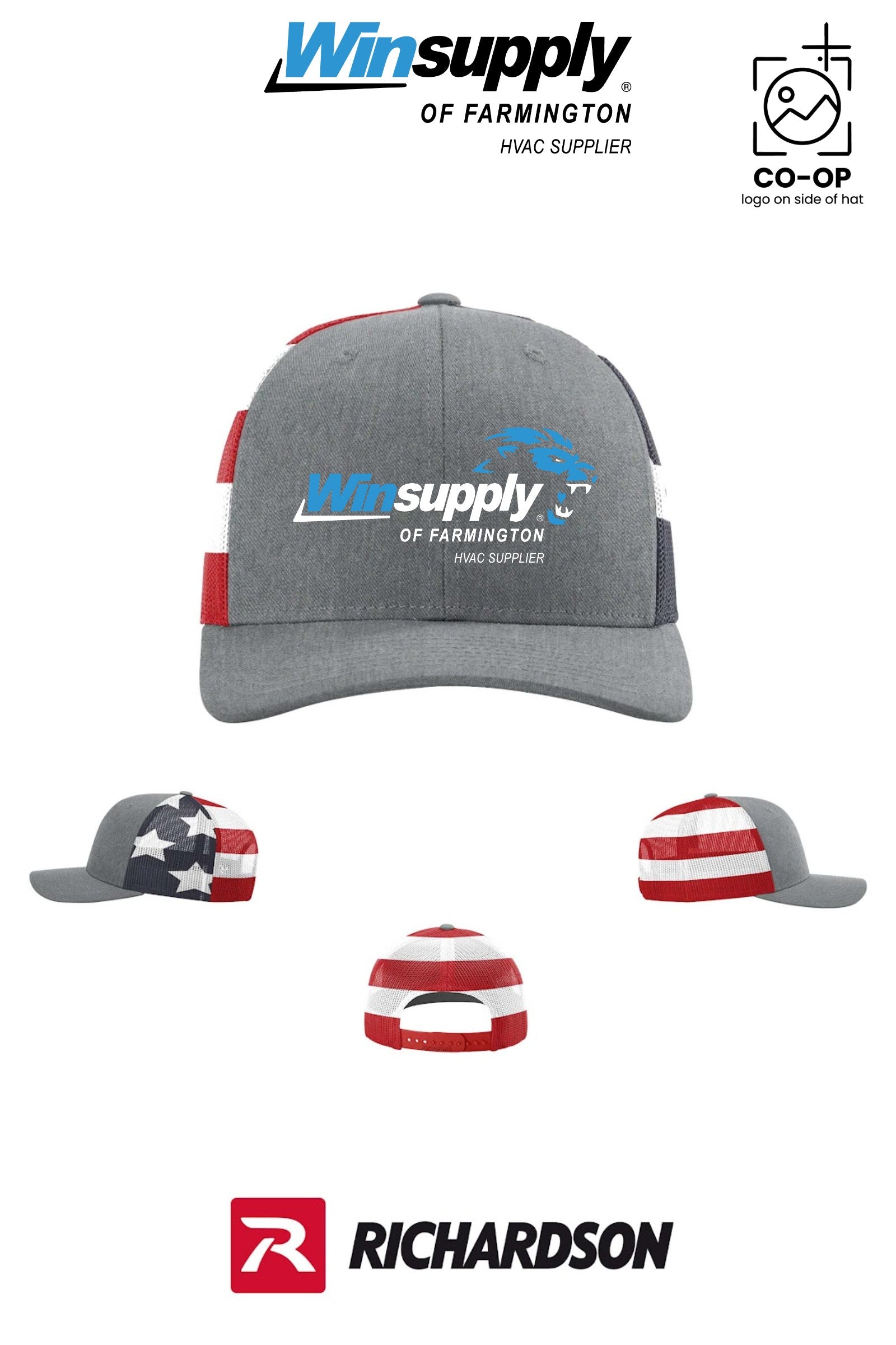 Richardson 112PM Printed Mesh Trucker - Winsupply of Farmington