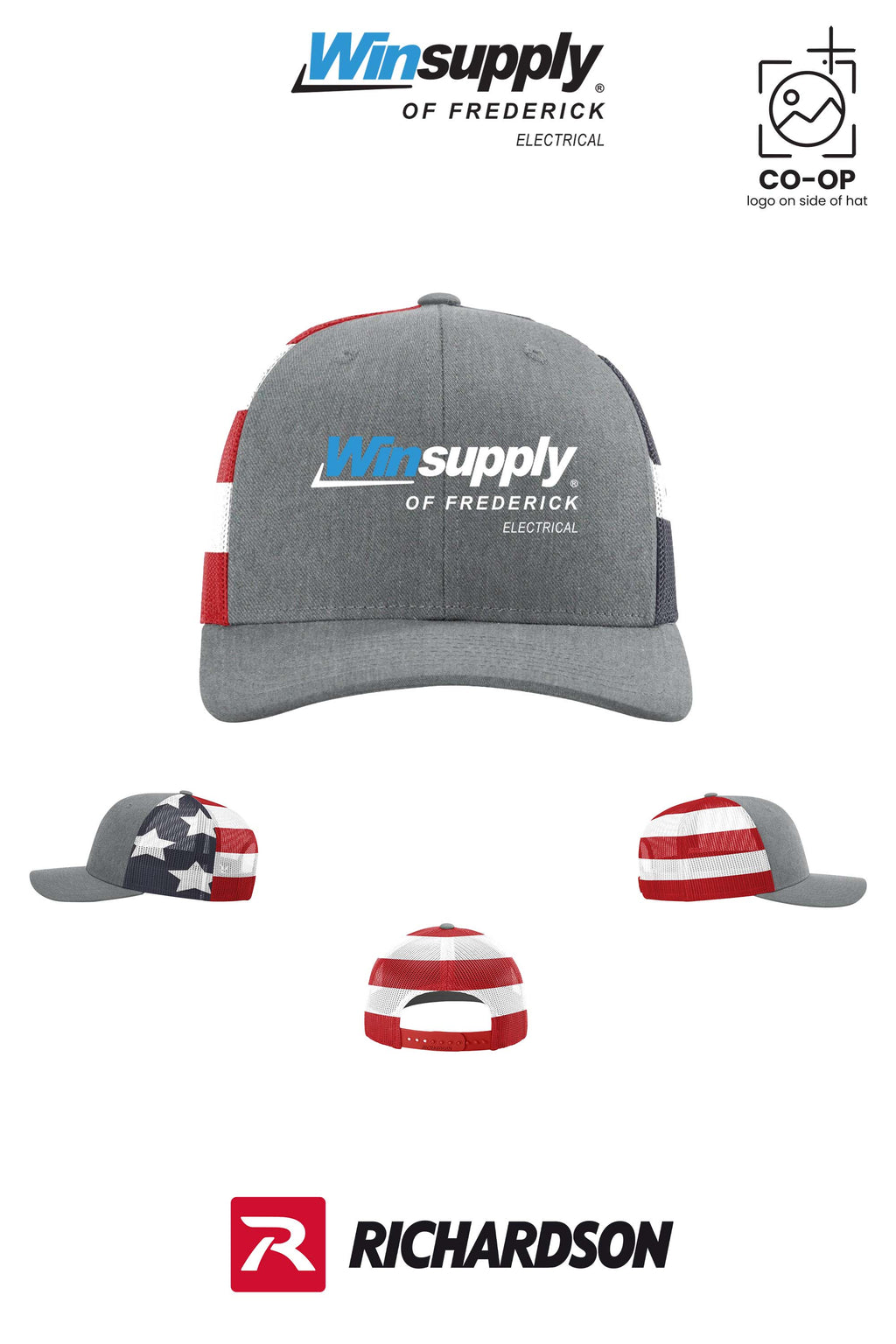 Richardson 112PM Printed Mesh Trucker - Winsupply of Frederick