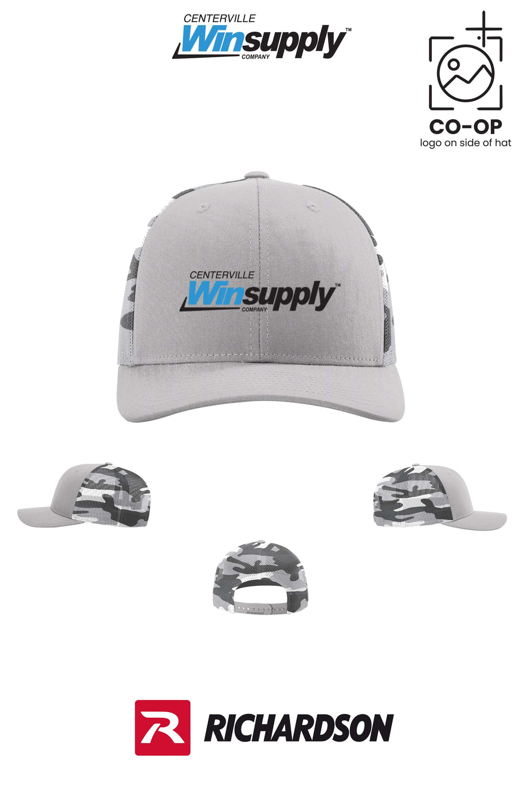 Richardson 112PM Printed Mesh Trucker - Winsupply Centerville OH
