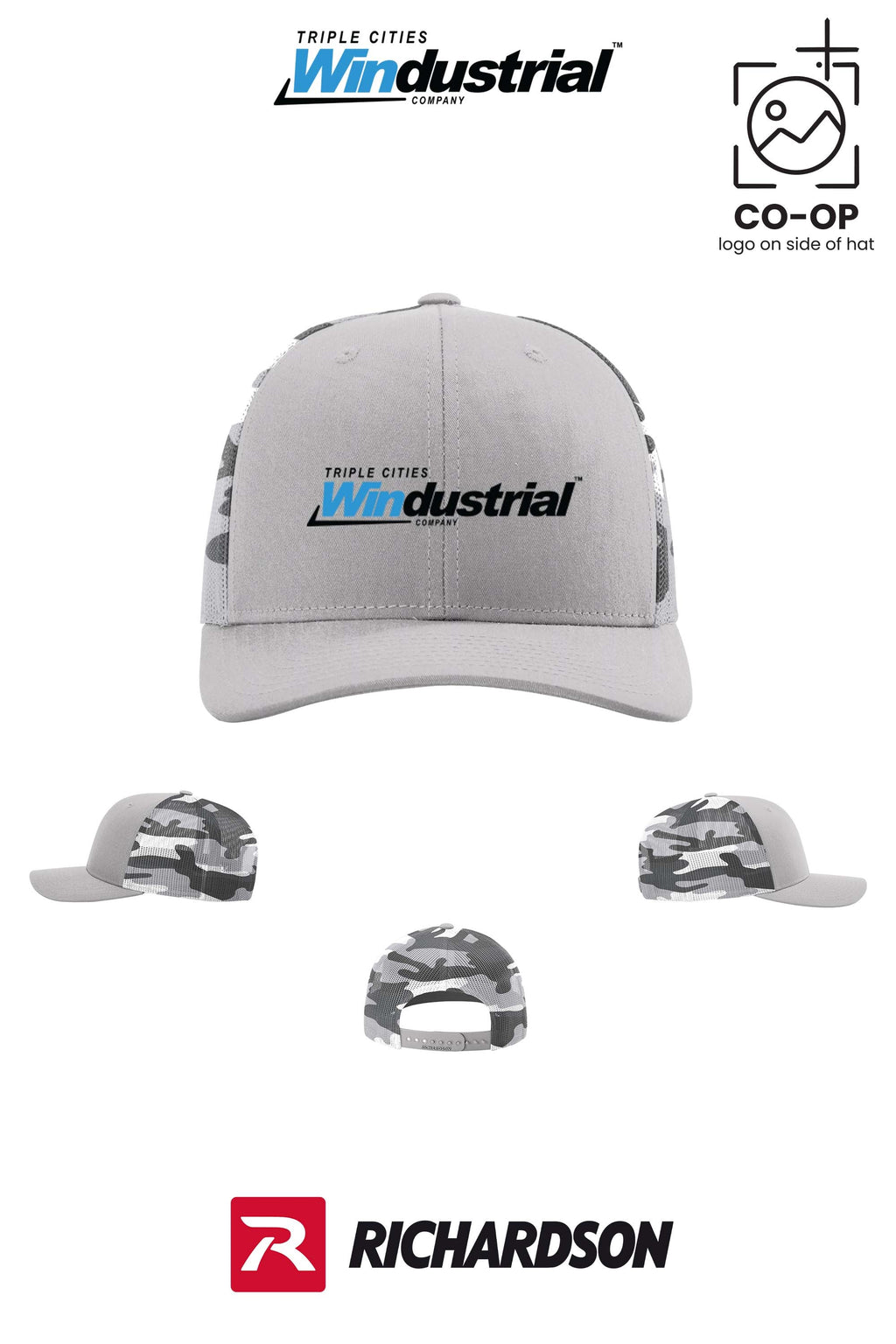 Richardson 112PM Printed Mesh Trucker - Windustrial Triple Cities
