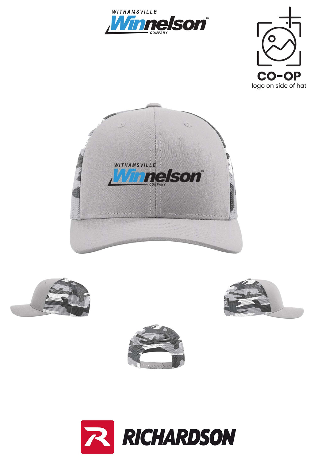 Richardson 112PM Printed Mesh Trucker - Withamsville Winnelson