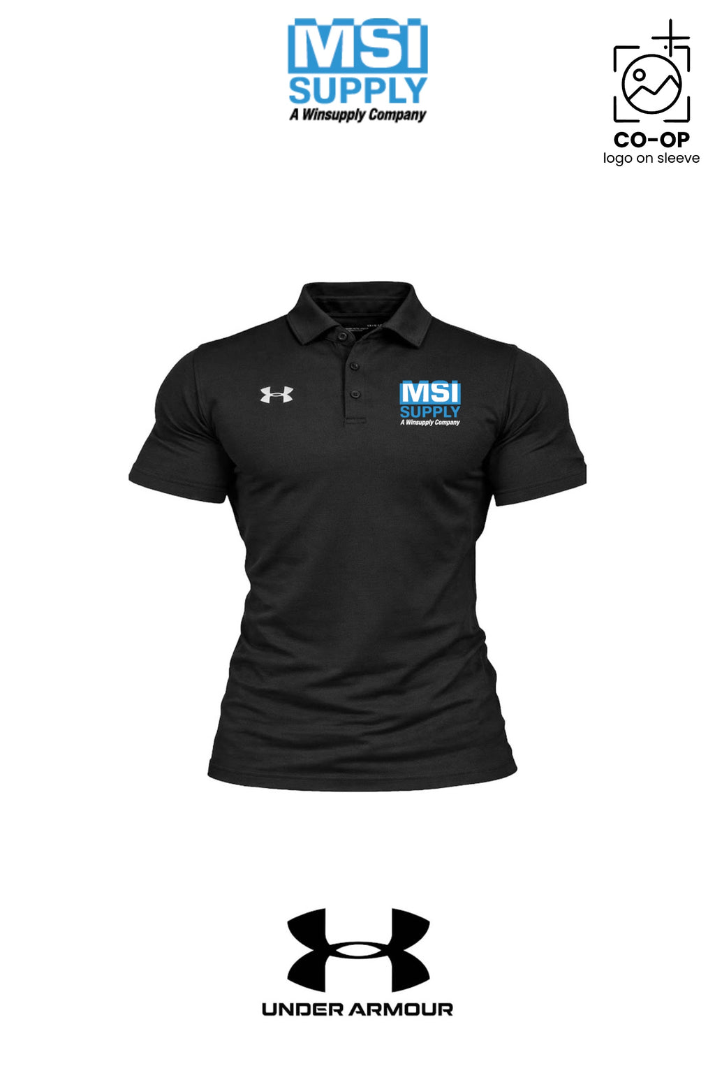 Under Armour Mens Tech™ Polo - MSI Supply Houston