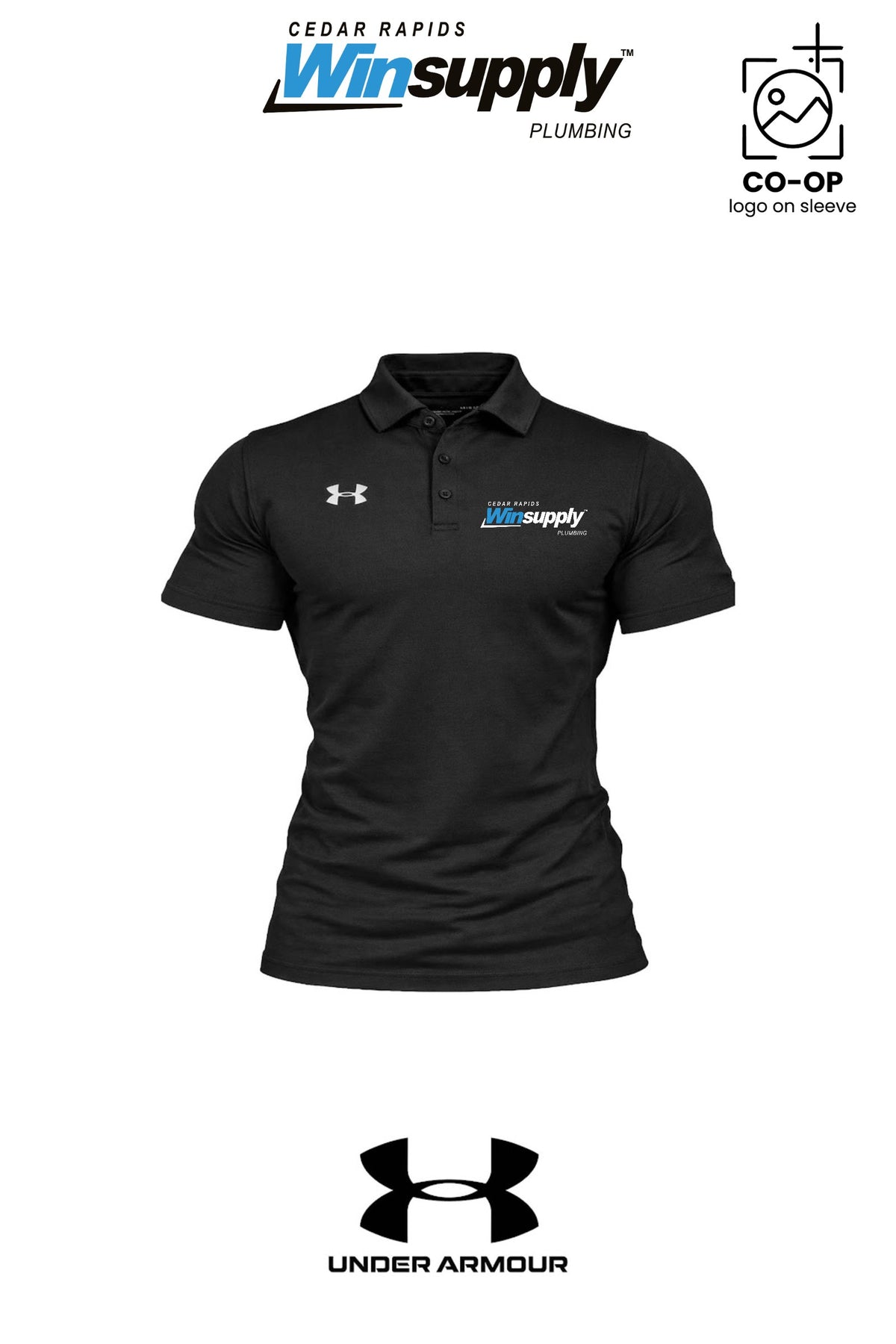 Under Armour Mens Tech™ Polo - Cedar Rapids Winsupply