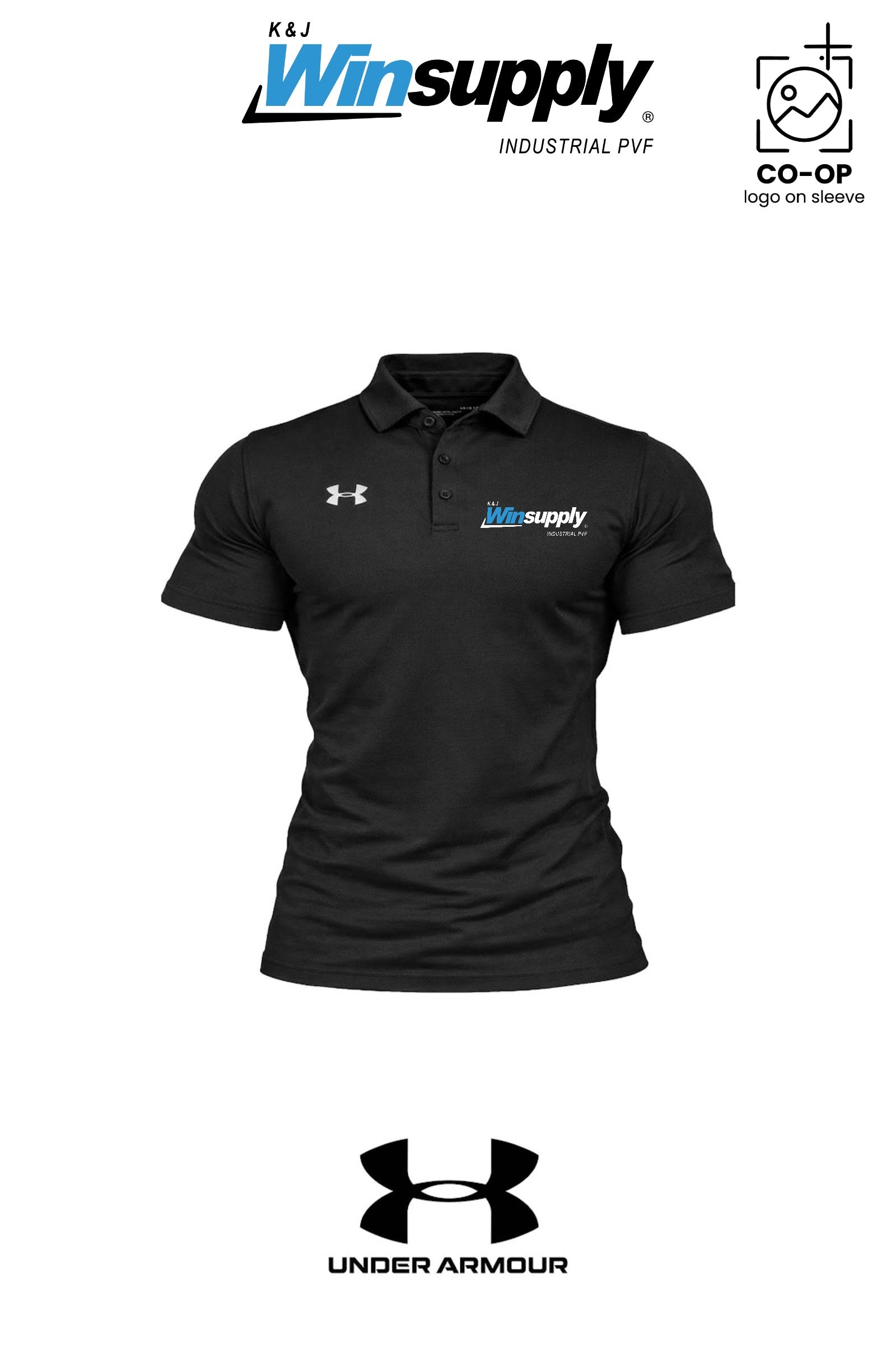 Under Armour Mens Tech™ Polo - K & J Winsupply, Industrial PVF