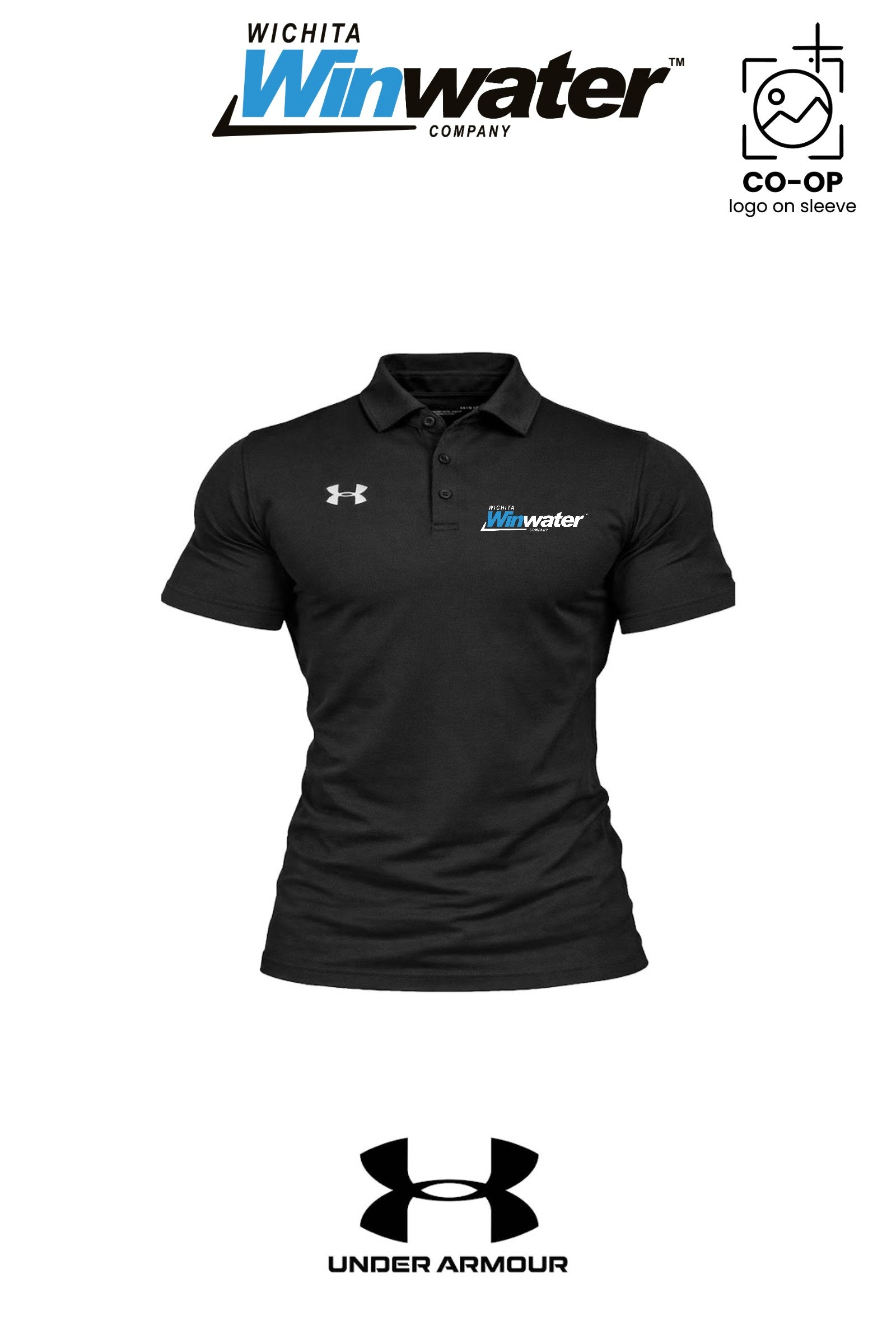 Under Armour Mens Tech™ Polo - Wichita Winwater