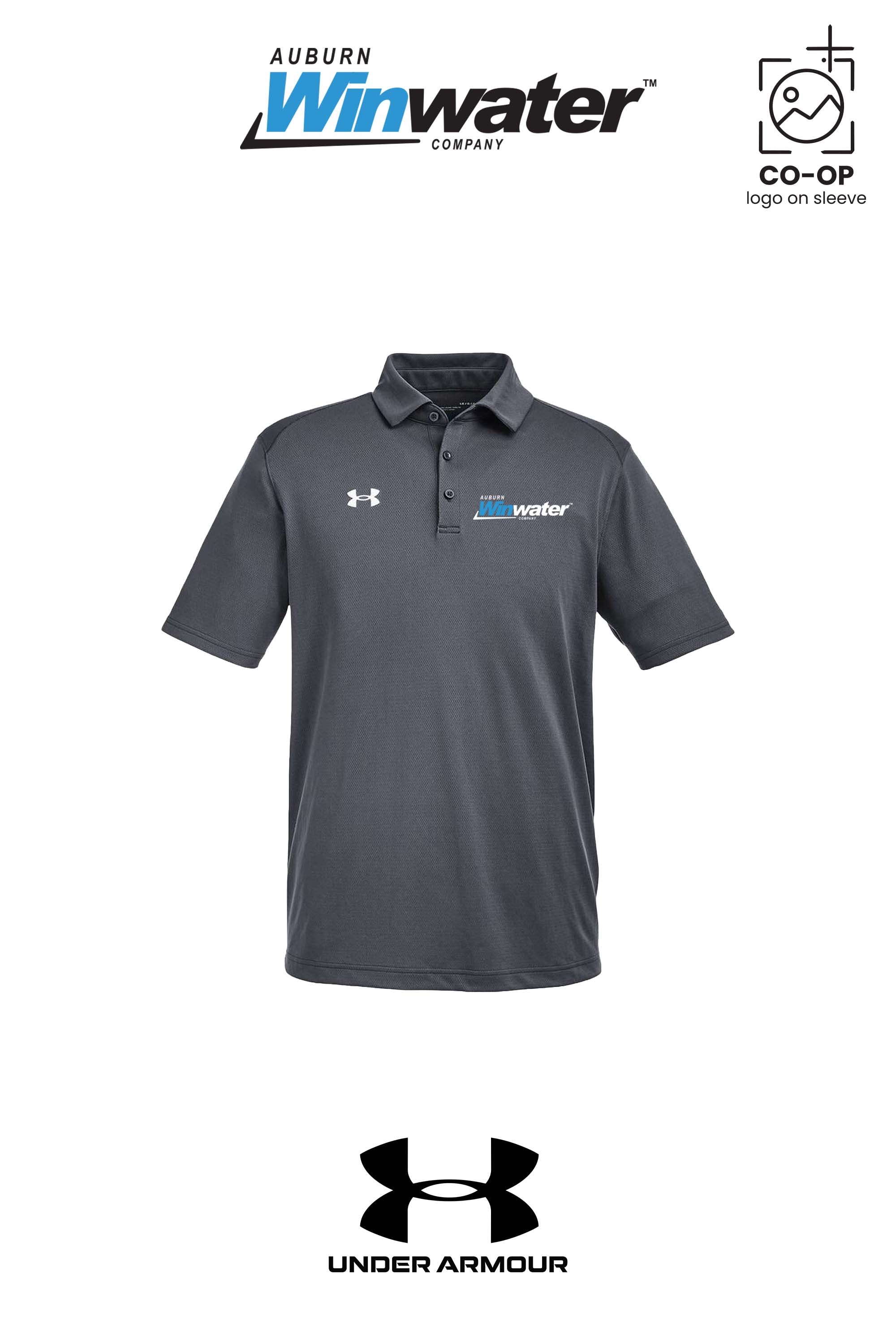 Under Armour Mens Tech™ Polo - Auburn Winwater