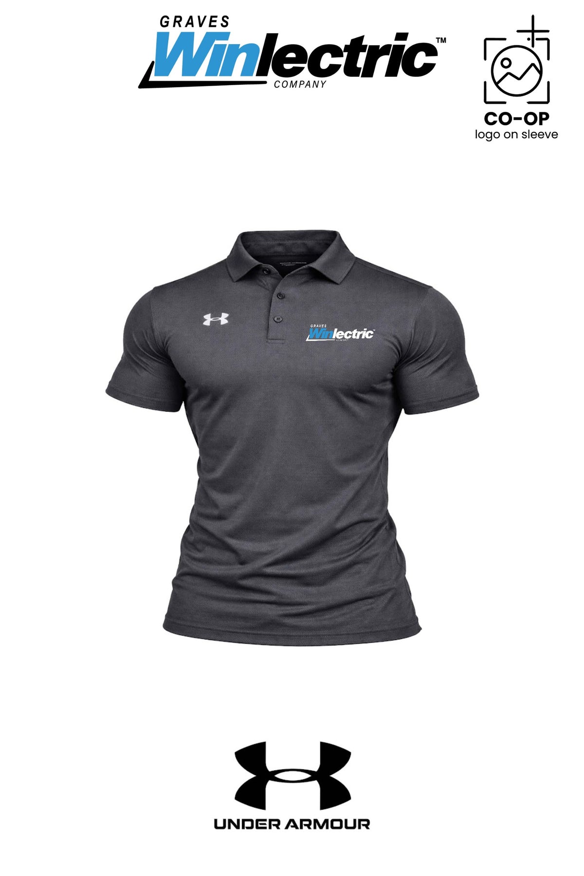 Under Armour Mens Tech™ Polo - Graves Winlectric