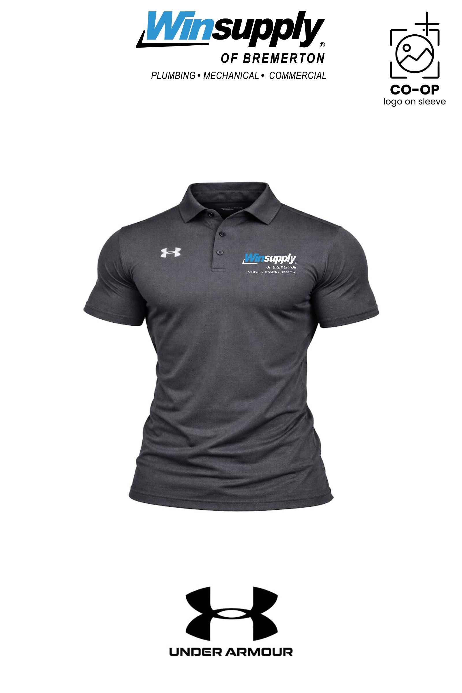 Under Armour Mens Tech™ Polo - Winsupply Bremerton WA CO.