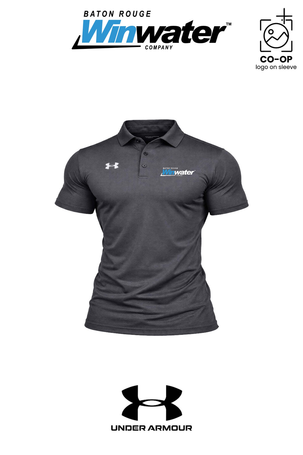 Under Armour Mens Tech™ Polo - Baton Rouge Winwater