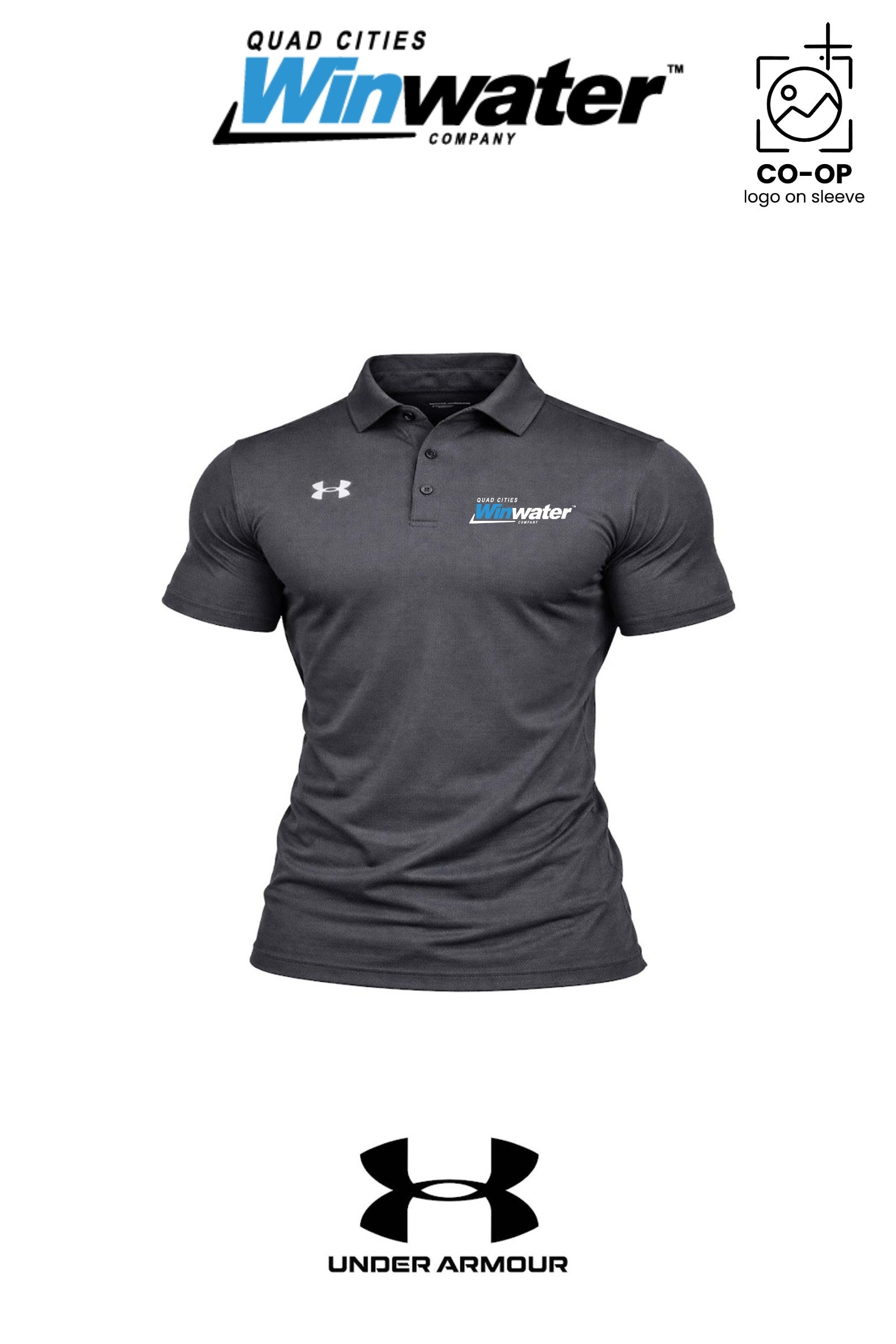 Under Armour Mens Tech™ Polo - Quad Cities Winwater