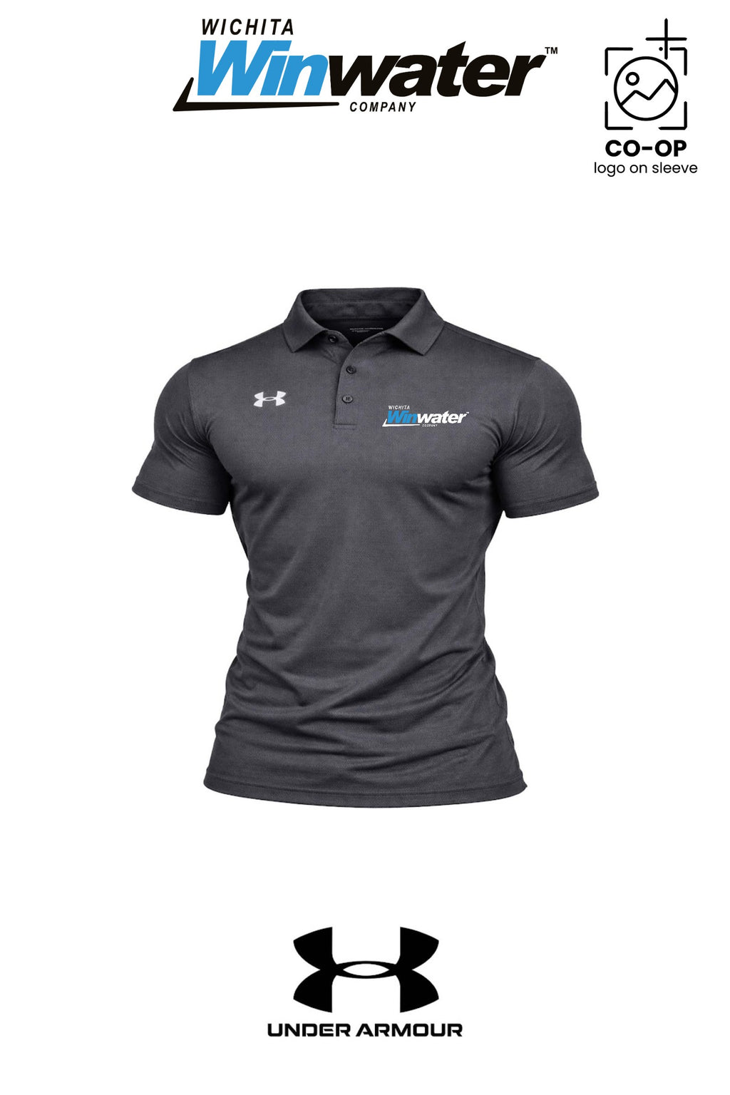 Under Armour Mens Tech™ Polo - Wichita Winwater
