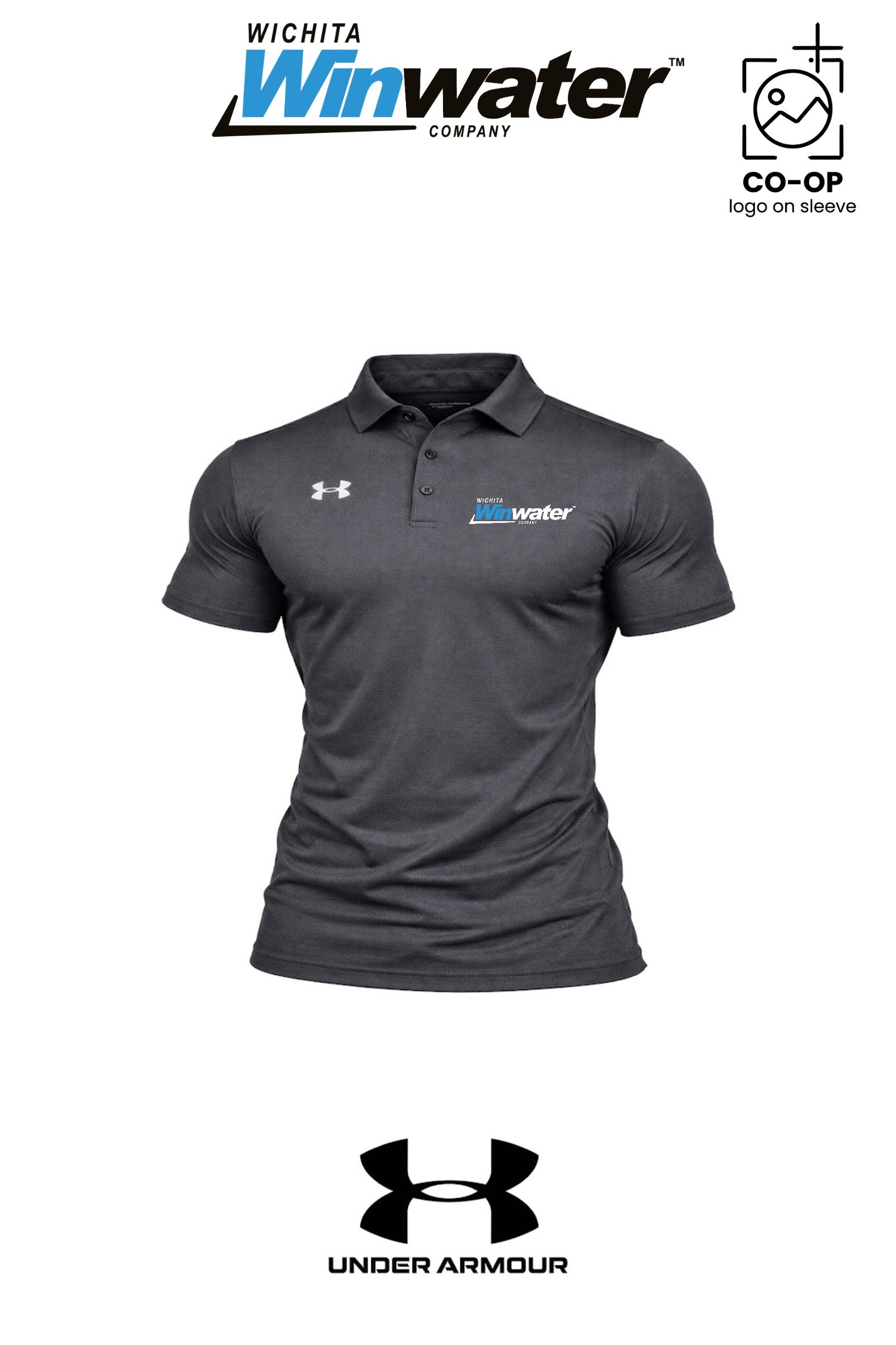 Under Armour Mens Tech™ Polo - Wichita Winwater