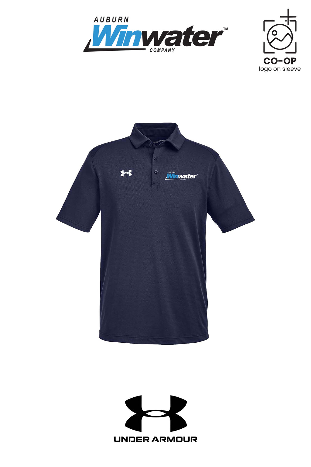 Under Armour Mens Tech™ Polo - Auburn Winwater