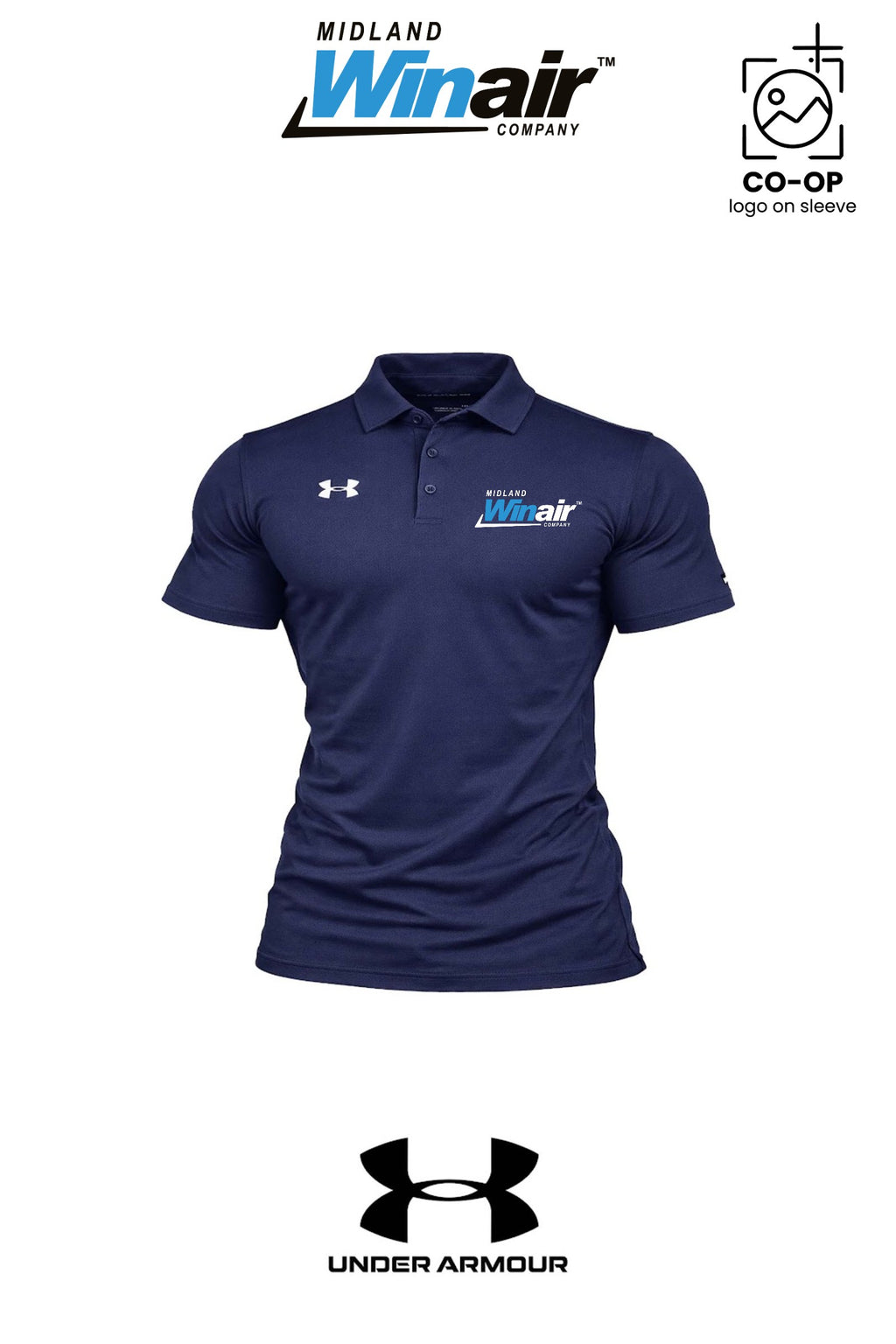 Under Armour Mens Tech™ Polo - Midland Winair