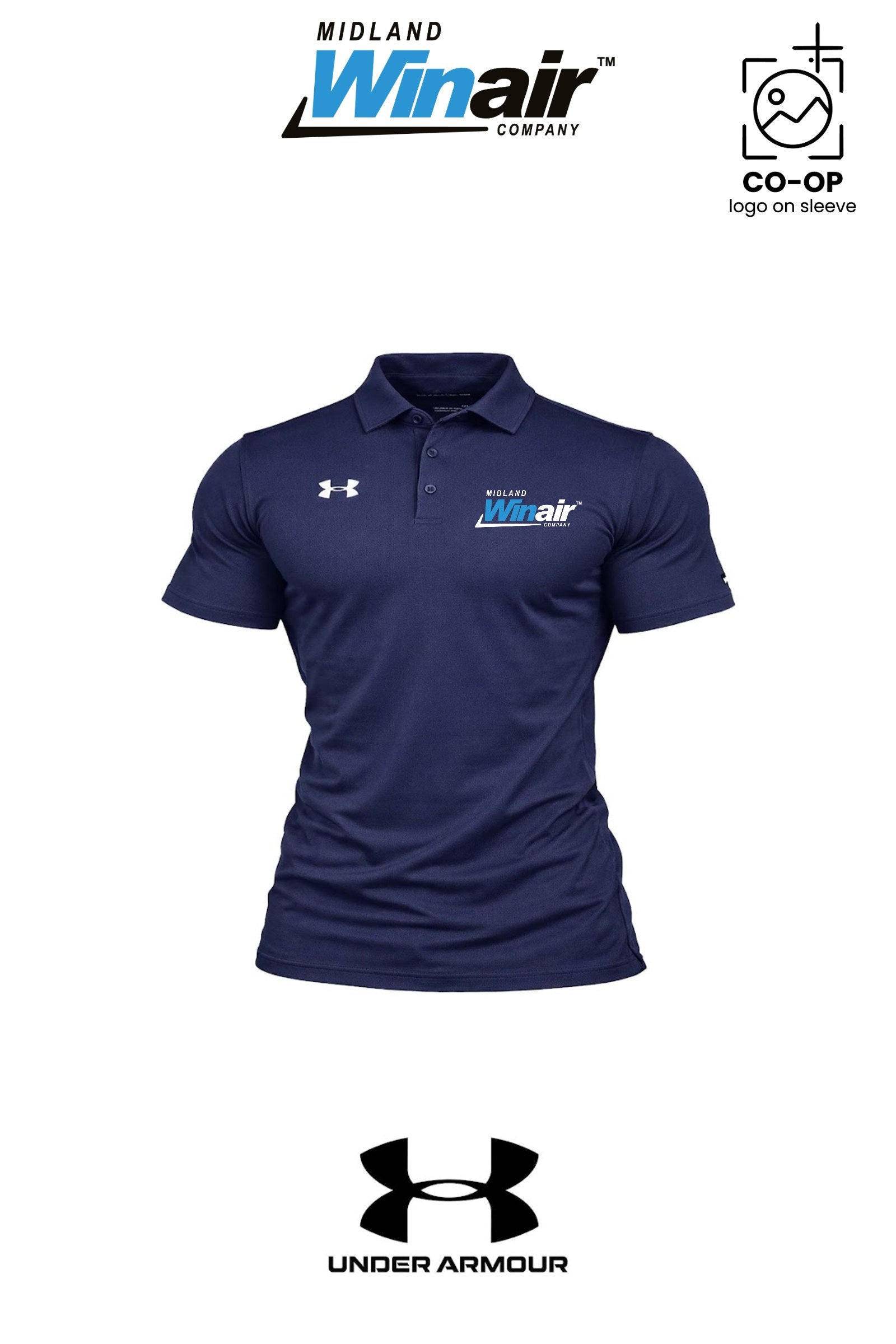 Under Armour Mens Tech™ Polo - Midland Winair
