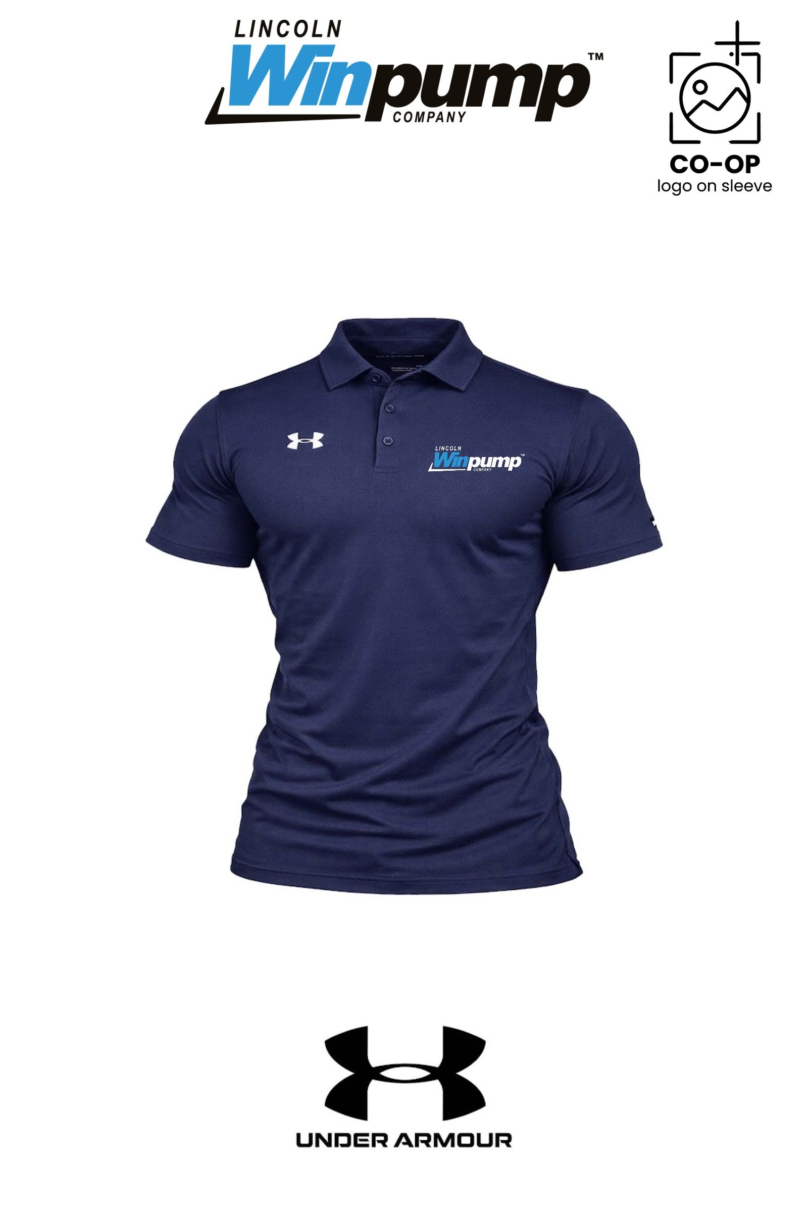 Under Armour Mens Tech™ Polo - Lincoln Winpump