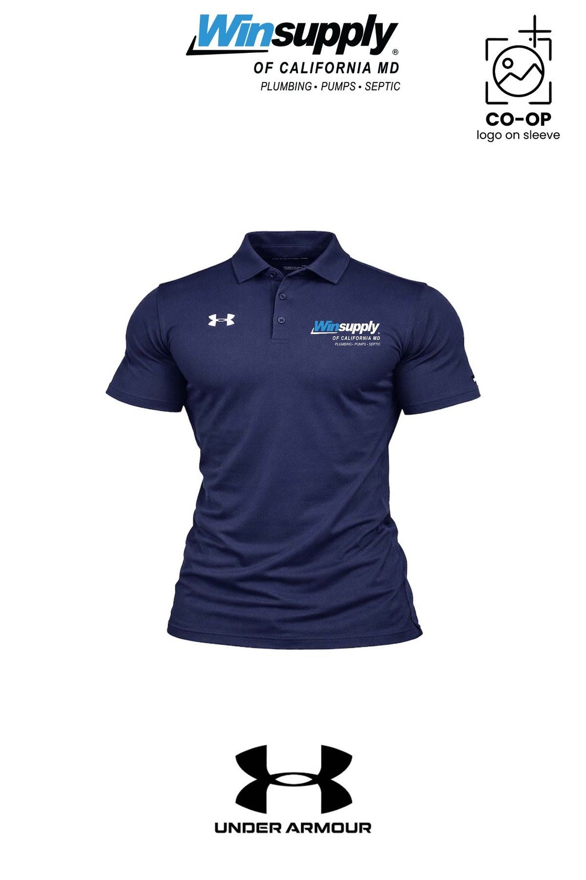 Under Armour Mens Tech™ Polo - Winsupply California MD Co.