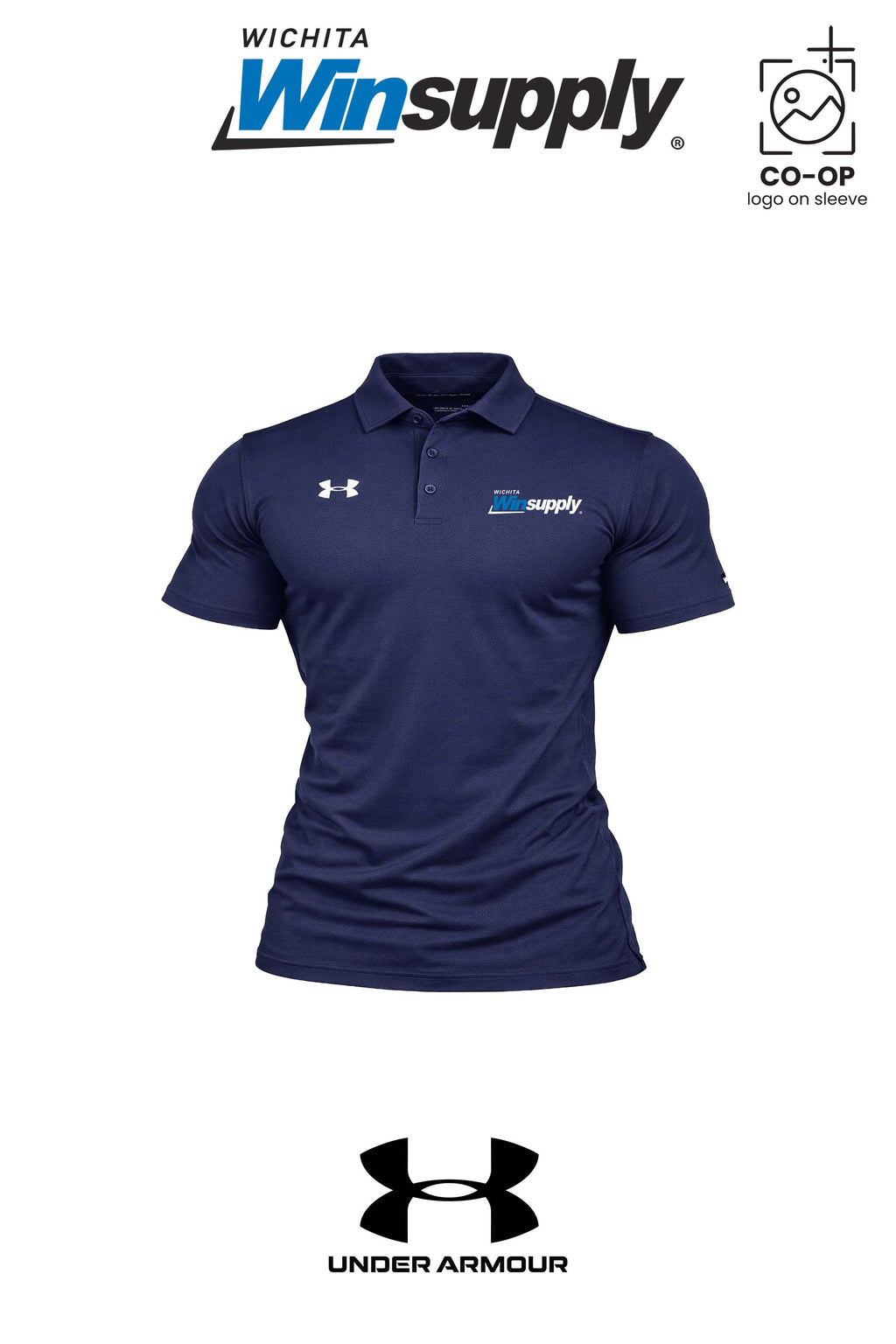 Under Armour Mens Tech™ Polo - Wichita Winsupply