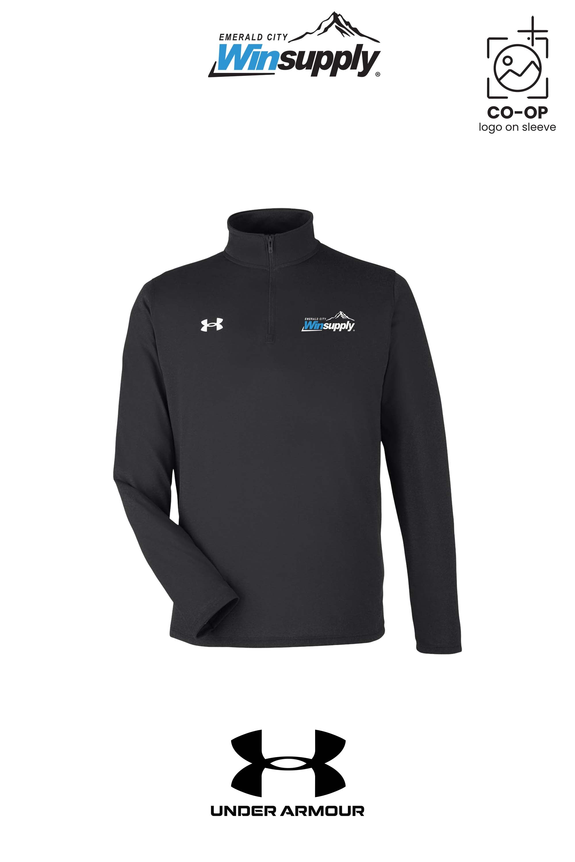 Under Armour Mens Team Tech™ Quarter-Zip Pullover - Winsupply Emerald City