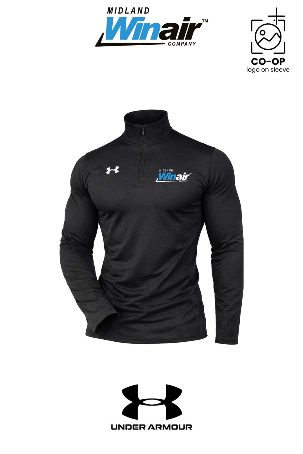 Under Armour Mens Team Tech™ Quarter-Zip Pullover - Midland Winair