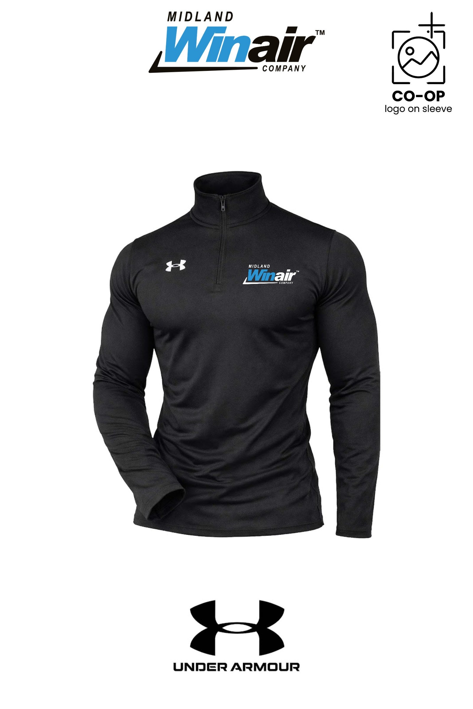 Under Armour Mens Team Tech™ Quarter-Zip Pullover - Midland Winair