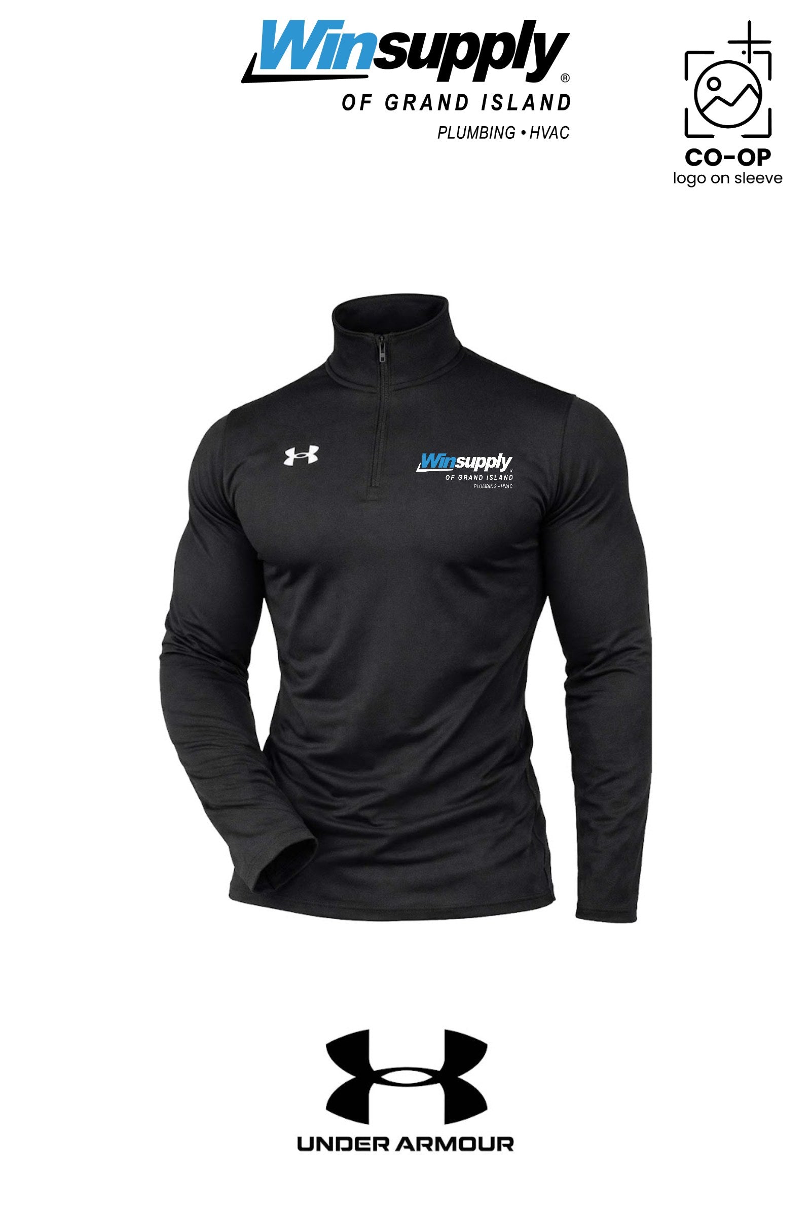 Under Armour Mens Team Tech™ Quarter-Zip Pullover - Winsupply of Grand Island