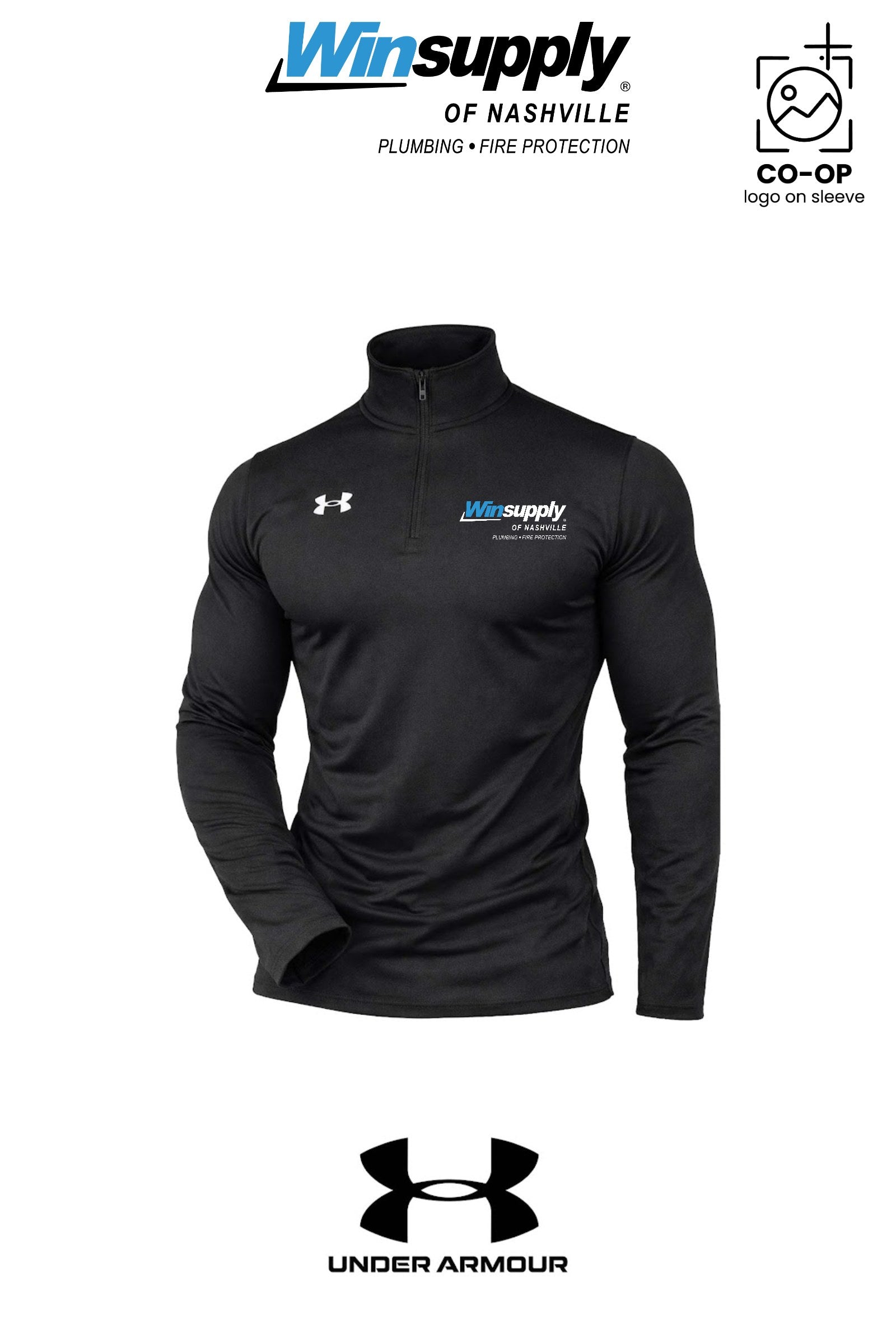 Under Armour Mens Team Tech™ Quarter-Zip Pullover - Winsupply of Nashville