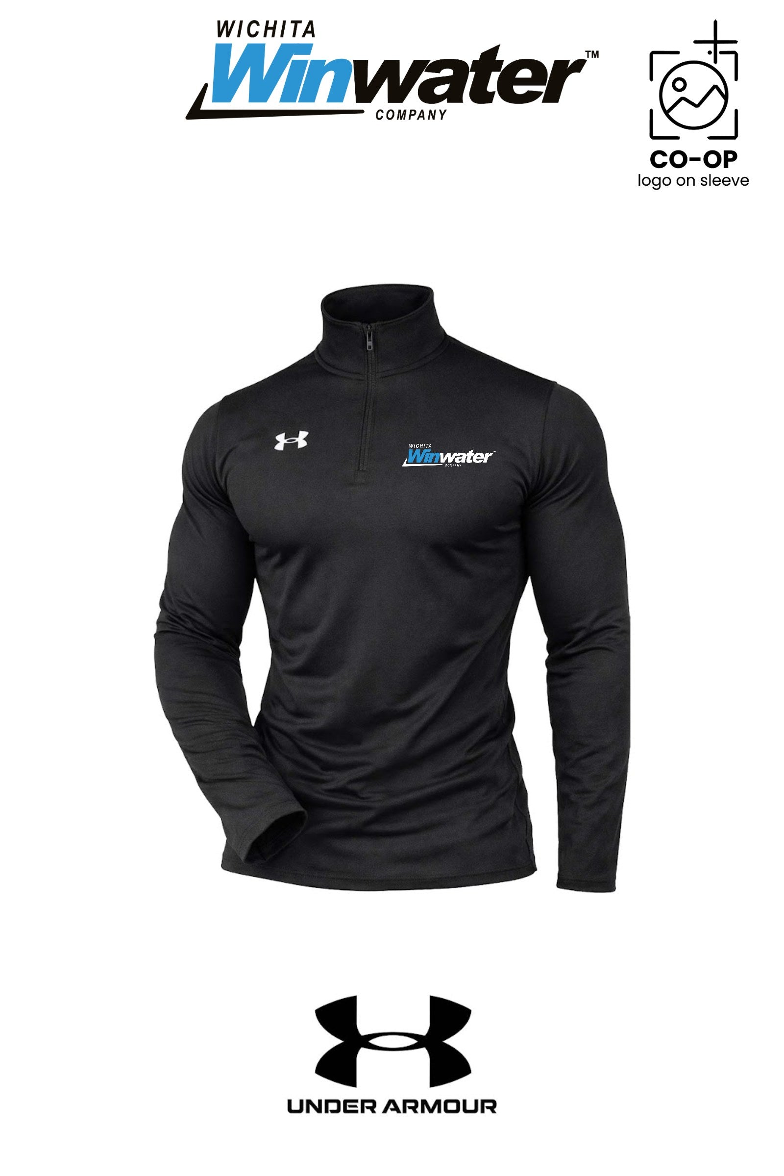 Under Armour Mens Team Tech™ Quarter-Zip Pullover - Wichita Winwater