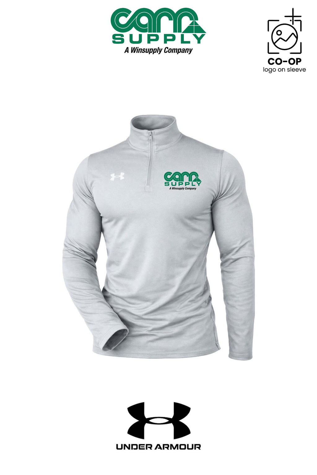 Under Armour Mens Team Tech™ Quarter-Zip Pullover - Carr Supply - Athens