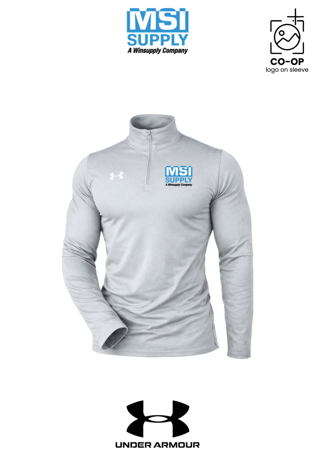 Under Armour Mens Team Tech™ Quarter-Zip Pullover - MSI Supply Houston