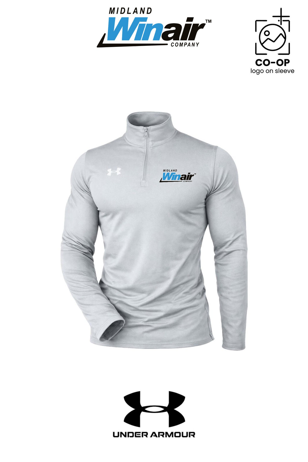 Under Armour Mens Team Tech™ Quarter-Zip Pullover - Midland Winair