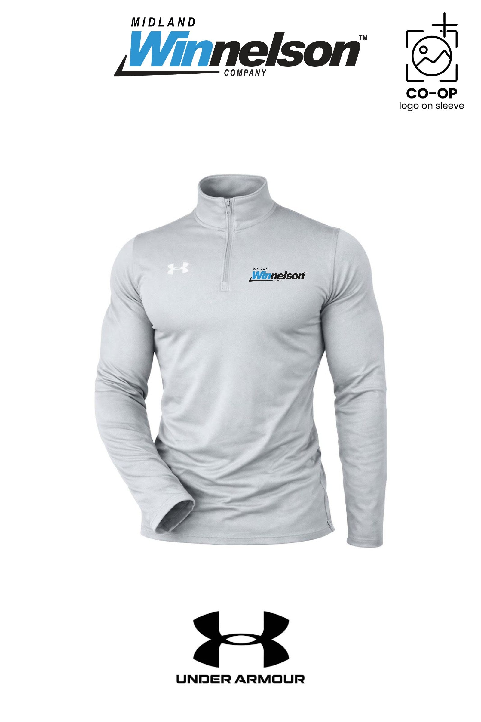 Under Armour Mens Team Tech™ Quarter-Zip Pullover - Midland Winnelson