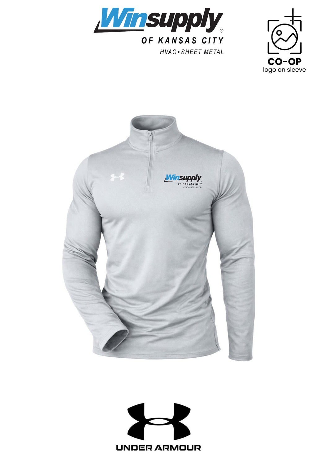 Under Armour Mens Team Tech™ Quarter-Zip Pullover - Winsupply of Kansas City
