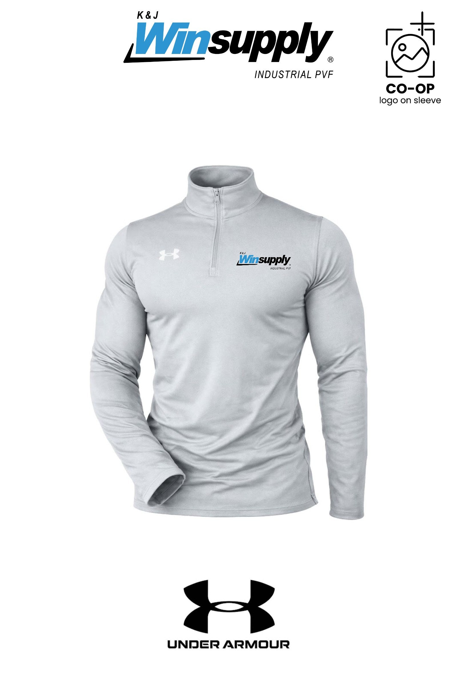 Under Armour Mens Team Tech™ Quarter-Zip Pullover - K & J Winsupply, Industrial PVF