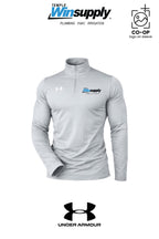 Under Armour Mens Team Tech™ Quarter-Zip Pullover - Temple Winsupply