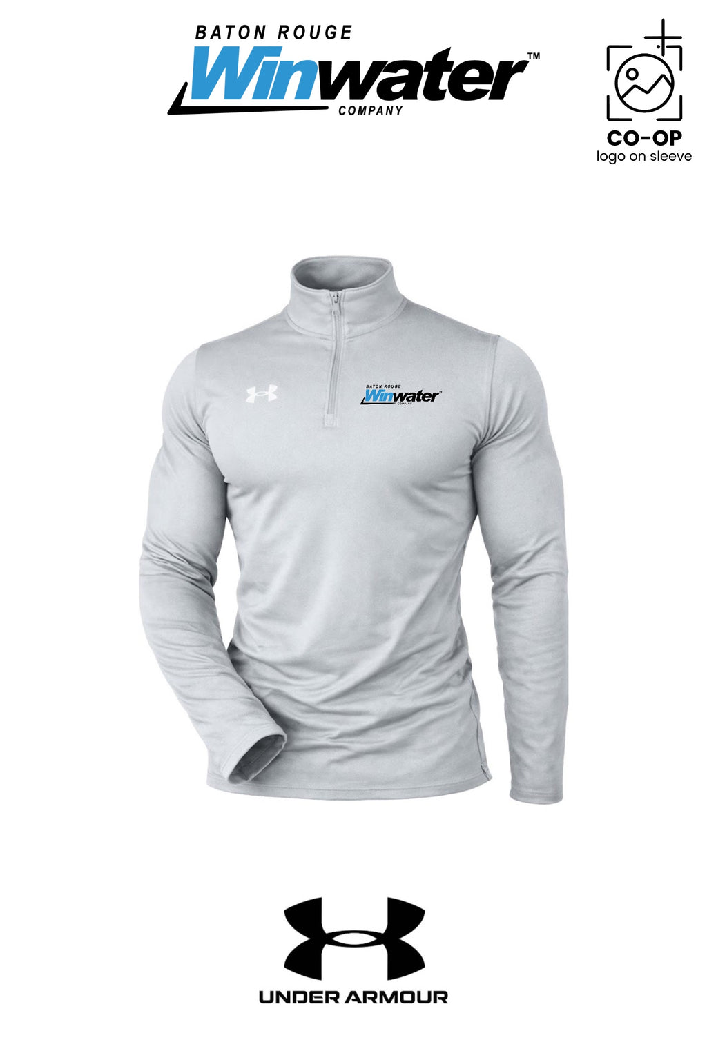 Under Armour Mens Team Tech™ Quarter-Zip Pullover - Baton Rouge Winwater