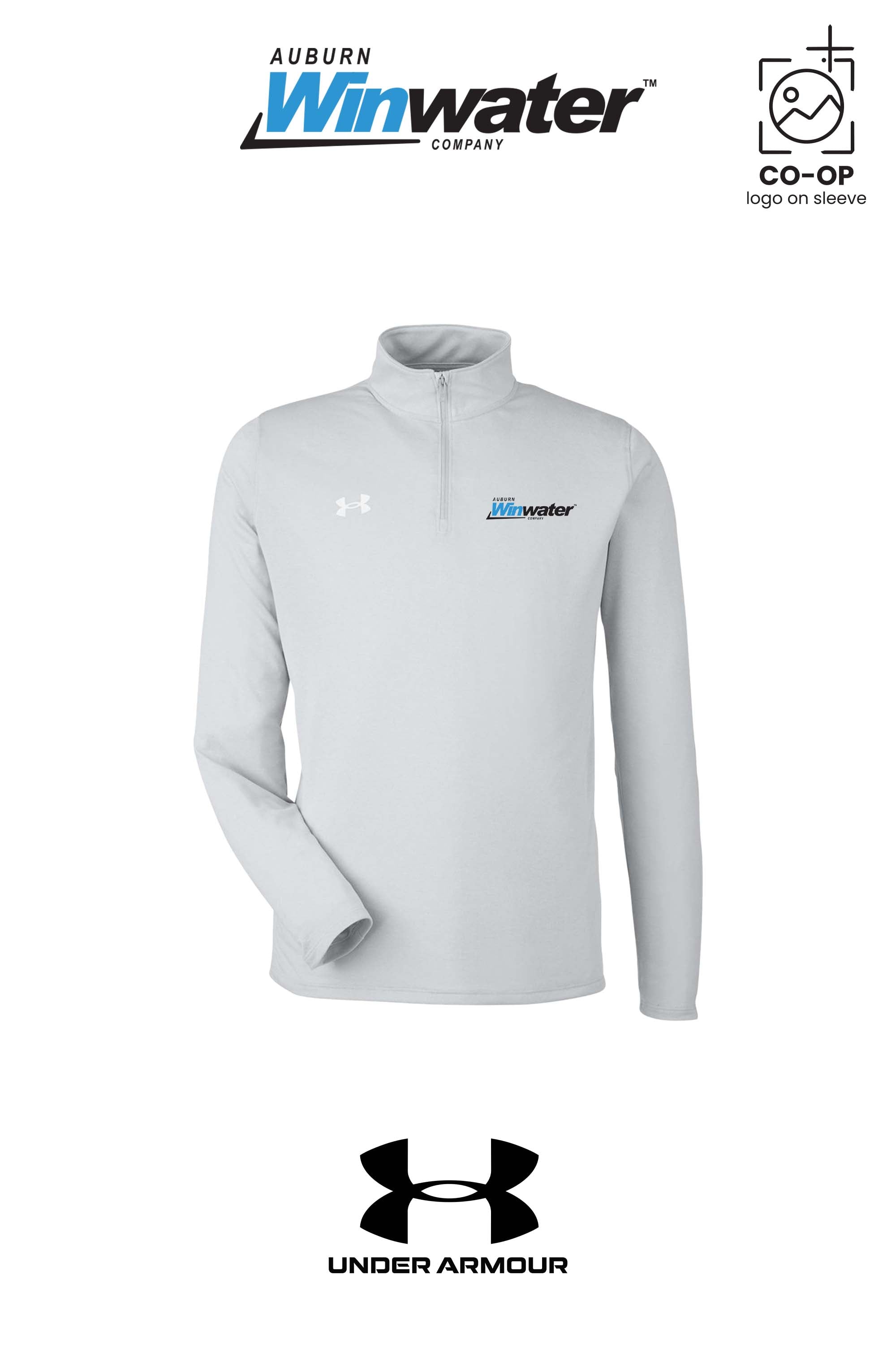 Under Armour Mens Team Tech™ Quarter-Zip Pullover - Auburn Winwater