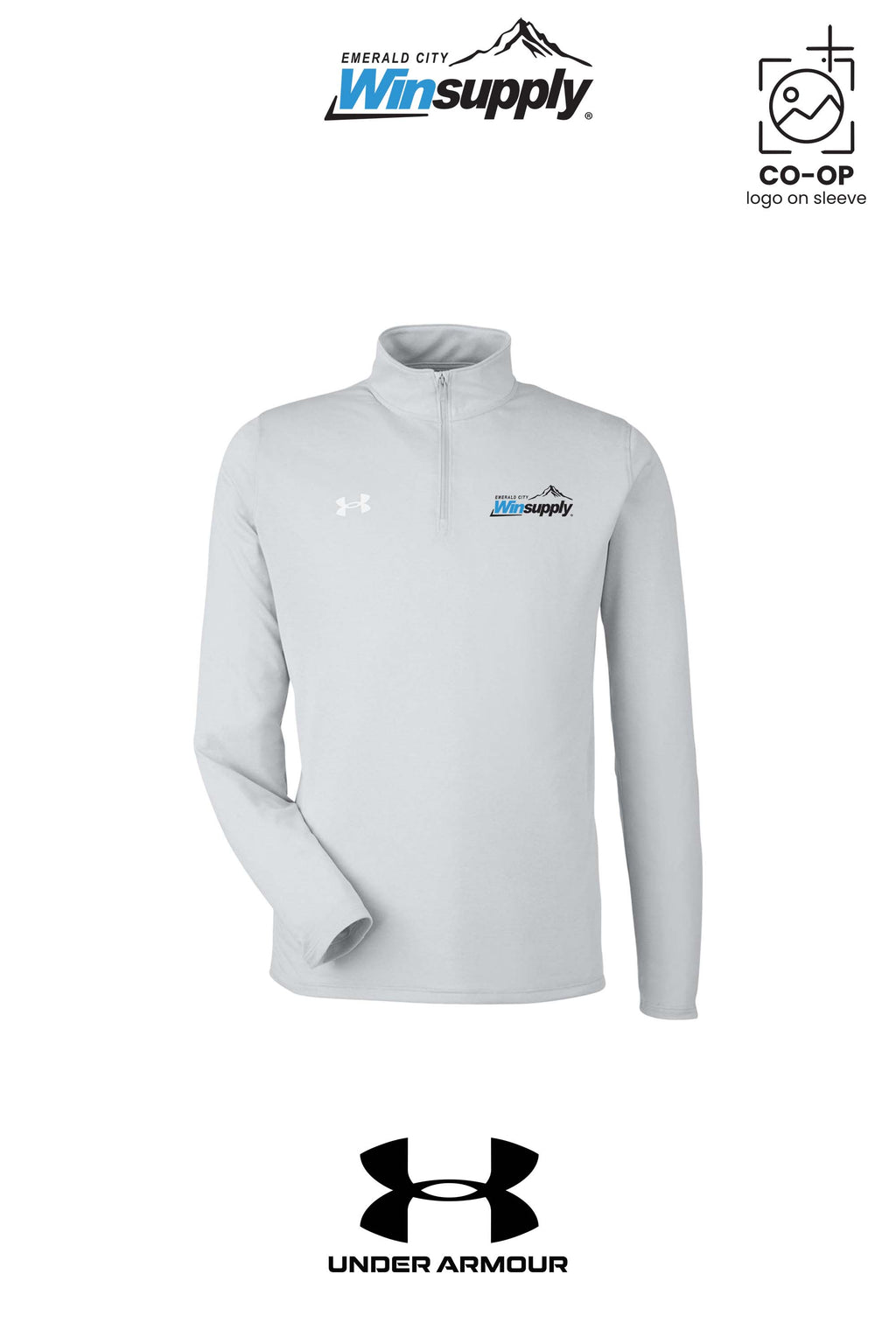 Under Armour Mens Team Tech™ Quarter-Zip Pullover - Winsupply Emerald City