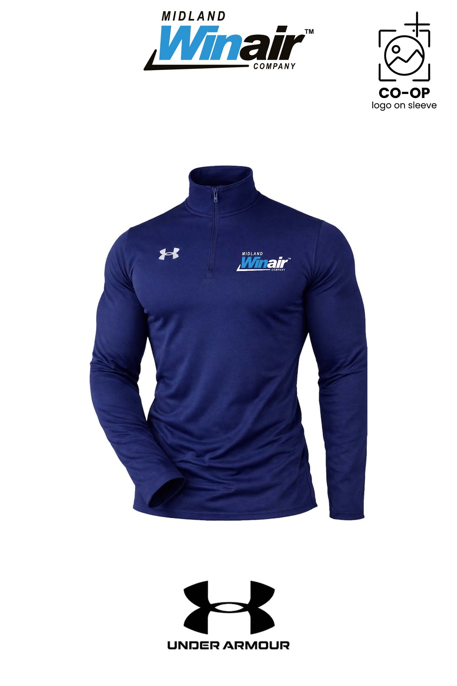 Under Armour Mens Team Tech™ Quarter-Zip Pullover - Midland Winair