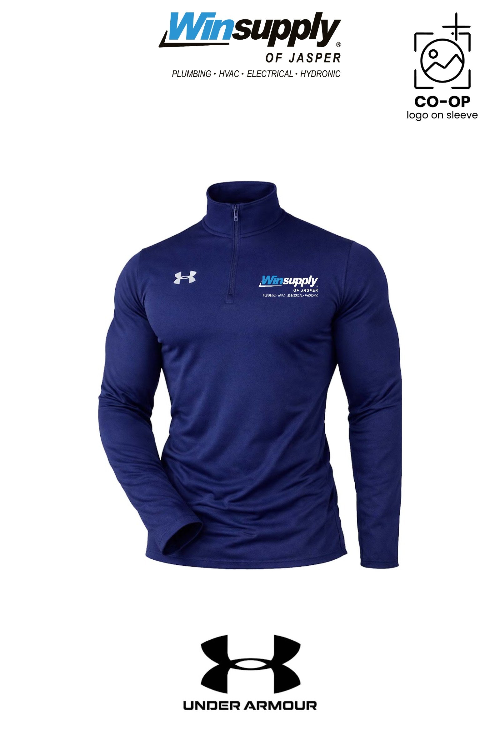 Under Armour Mens Team Tech™ Quarter-Zip Pullover - Winsupply of Jasper