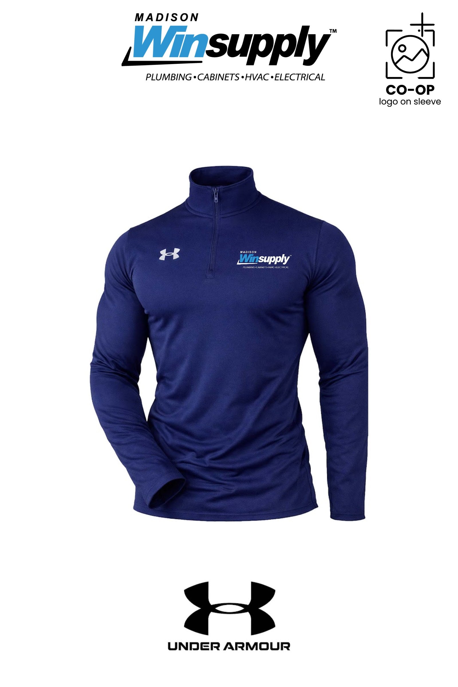 Under Armour Mens Team Tech™ Quarter-Zip Pullover - Madison Winsupply