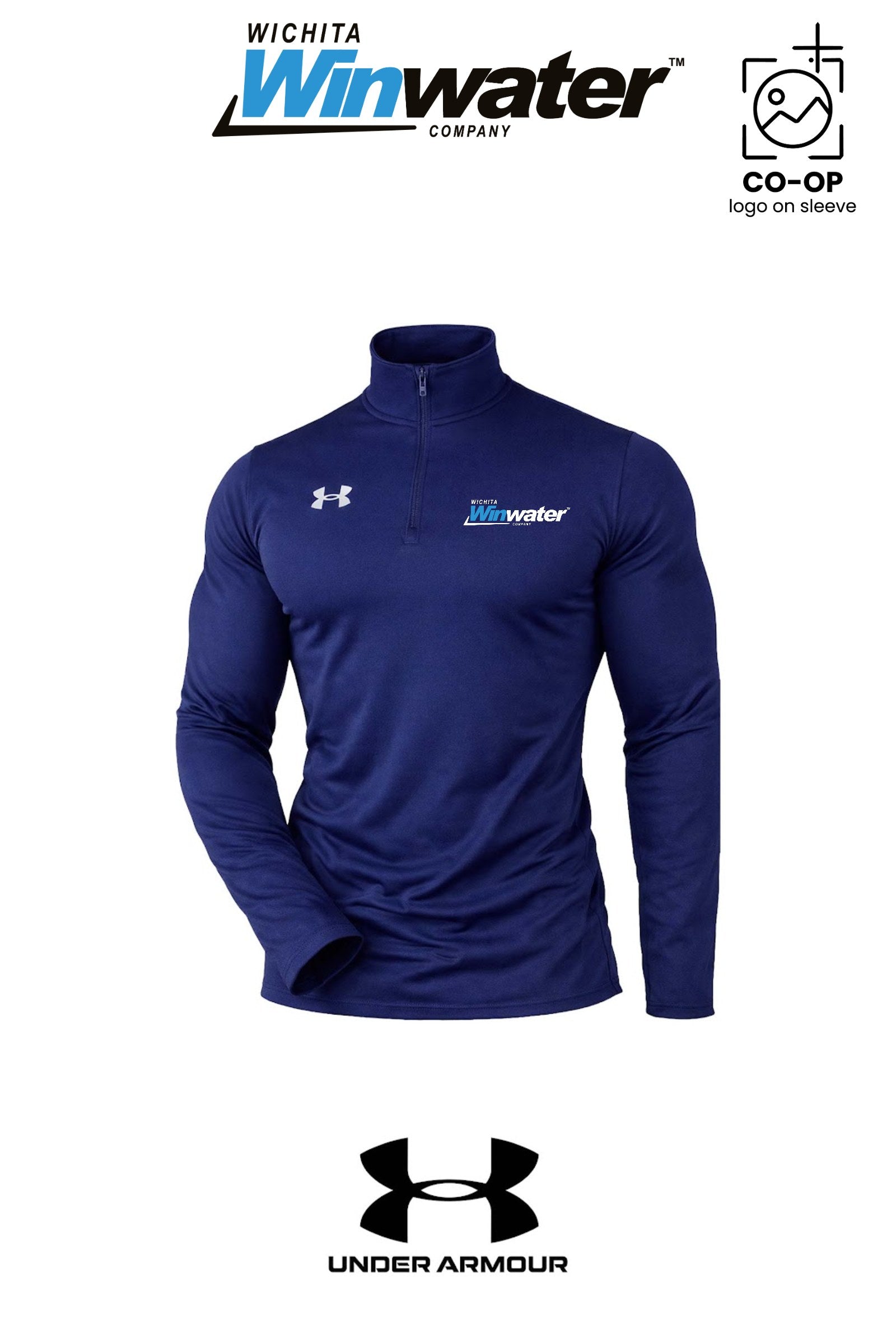 Under Armour Mens Team Tech™ Quarter-Zip Pullover - Wichita Winwater