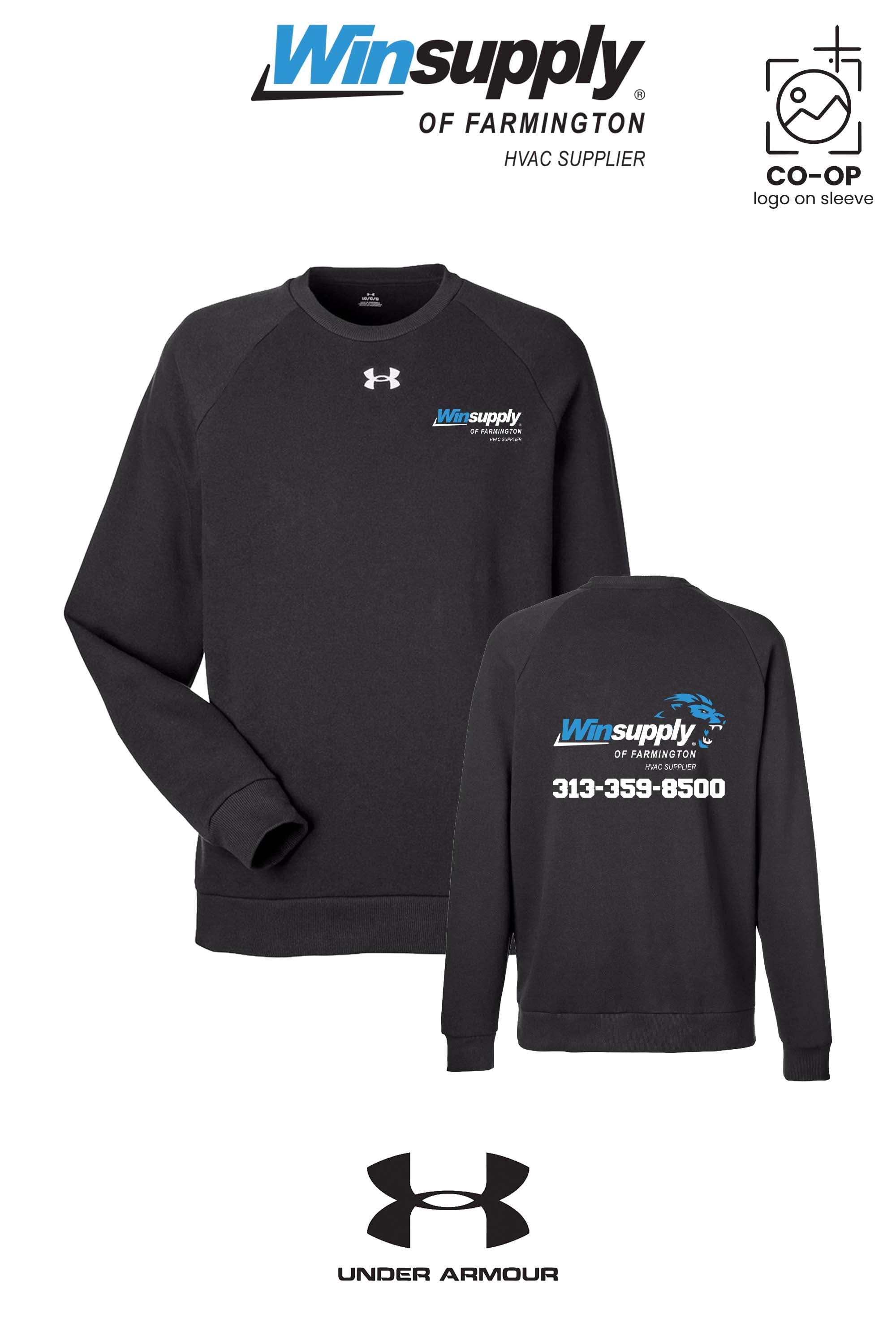 Under Armour Men's Rival Fleece Crewneck Sweatshirt - Winsupply of Farmington