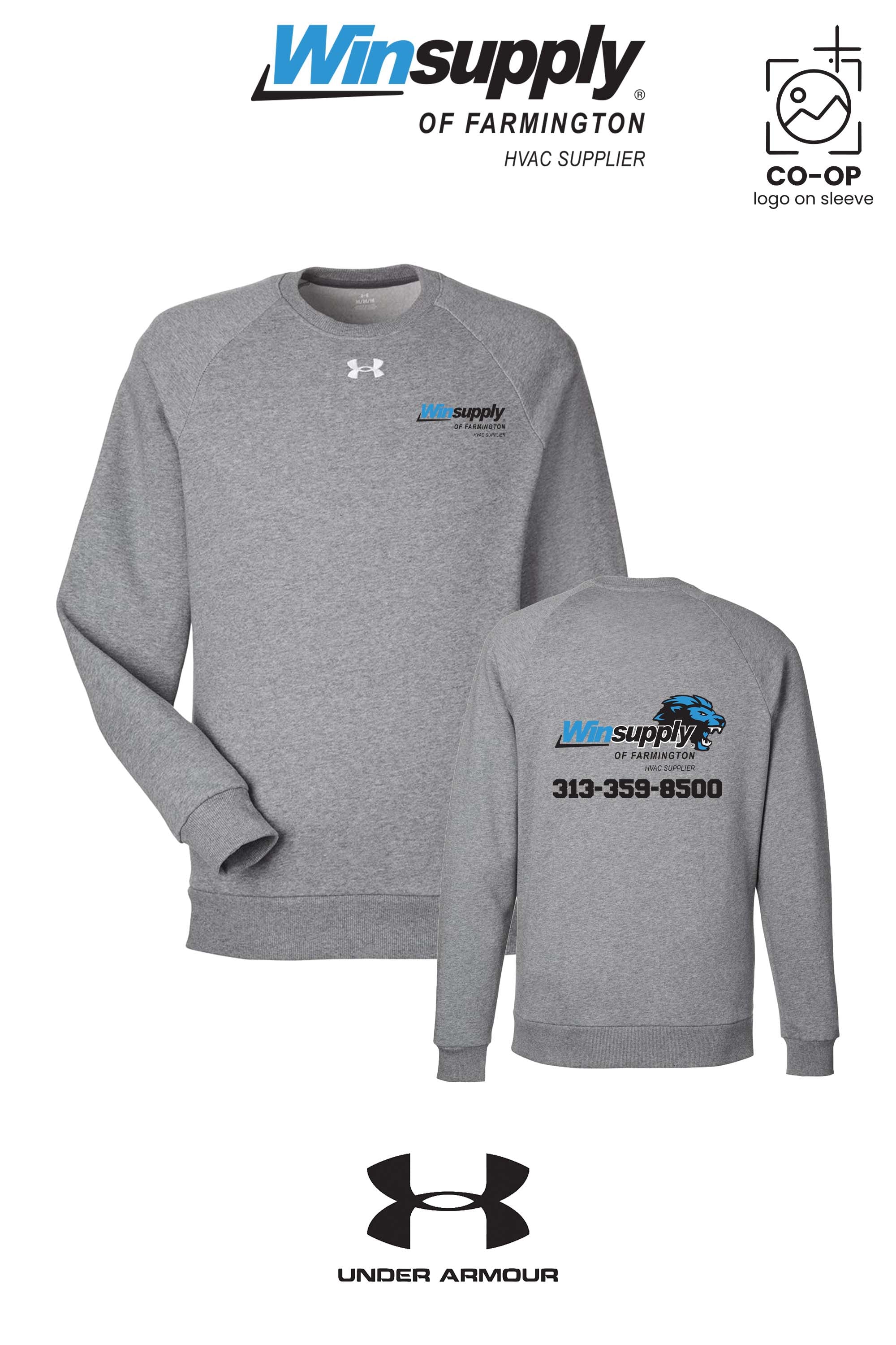 Under Armour Men's Rival Fleece Crewneck Sweatshirt - Winsupply of Farmington