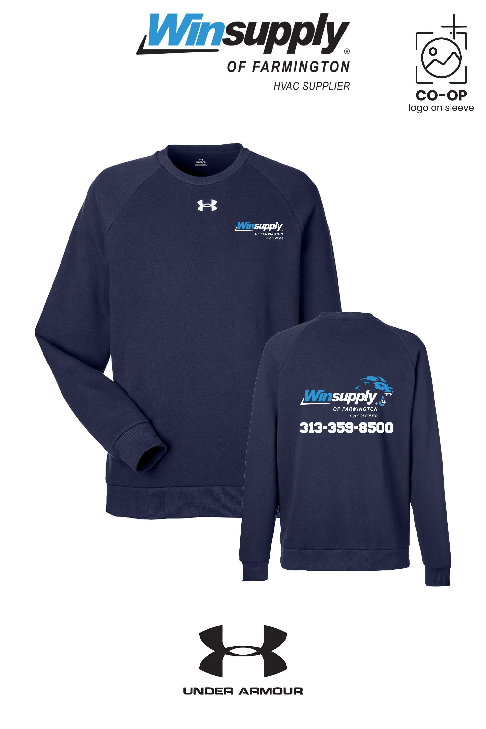 Under Armour Men's Rival Fleece Crewneck Sweatshirt - Winsupply of Farmington