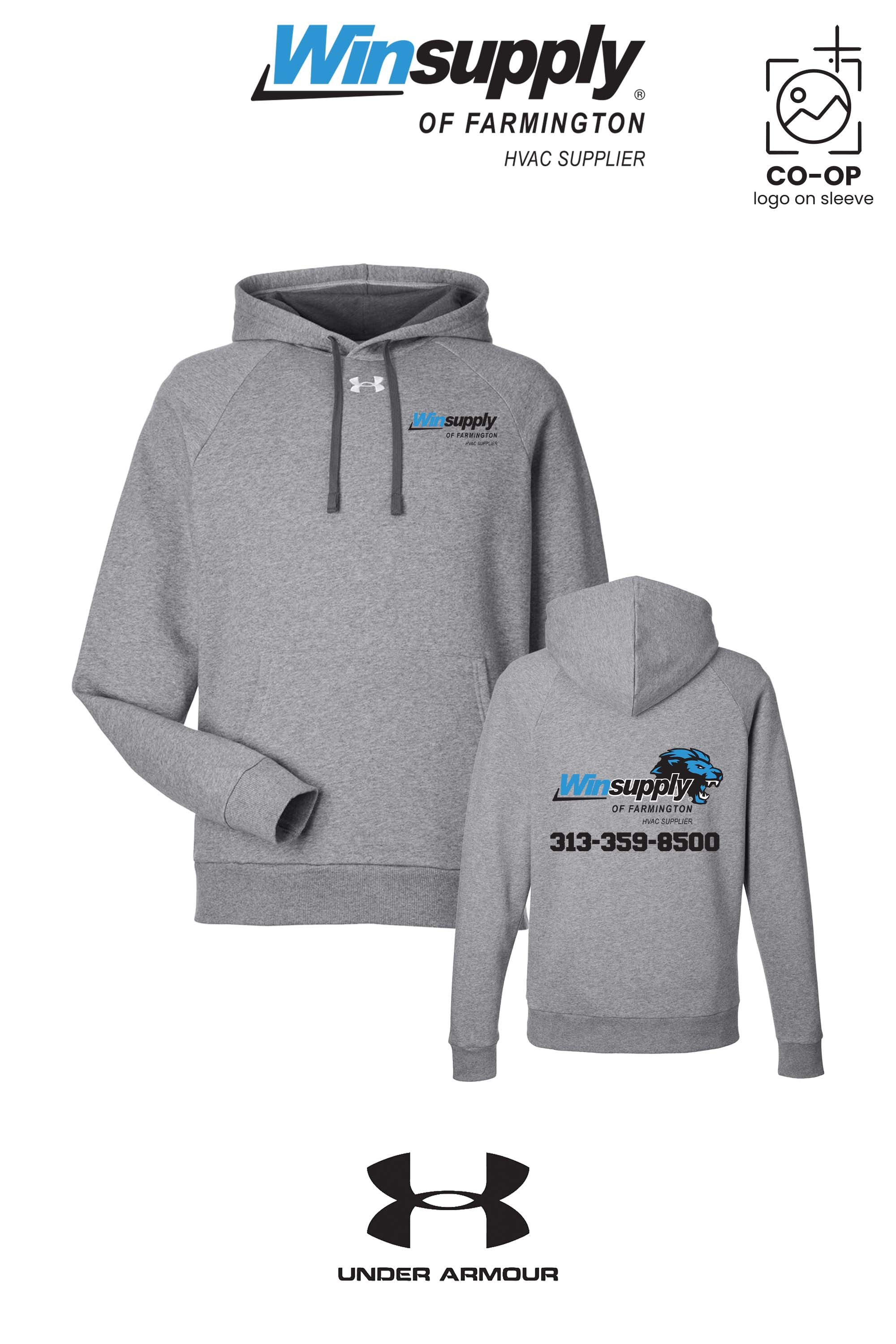 Under Armour Men's Rival Fleece Hooded Sweatshirt - Winsupply of Farmington