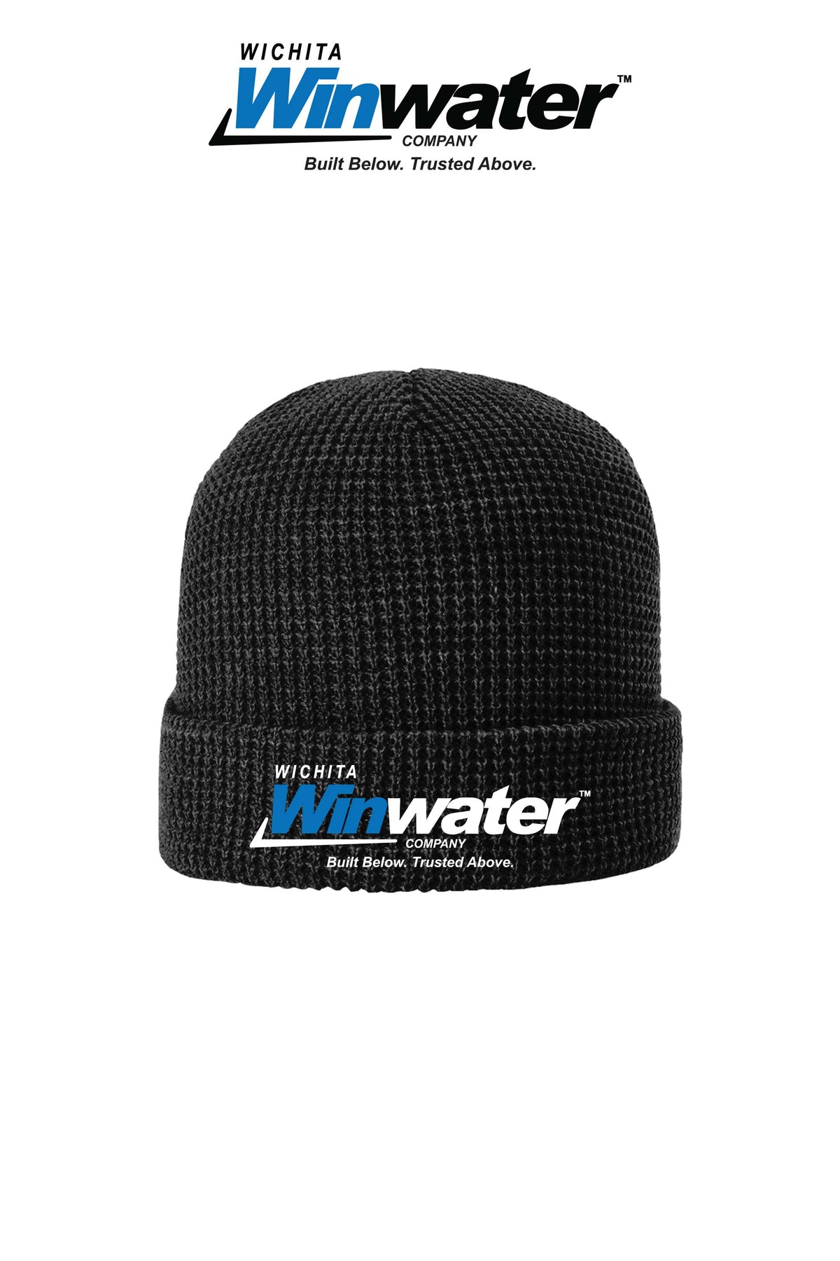Richardson Waffle Knit Beanie With Cuff - Wichita Winwater